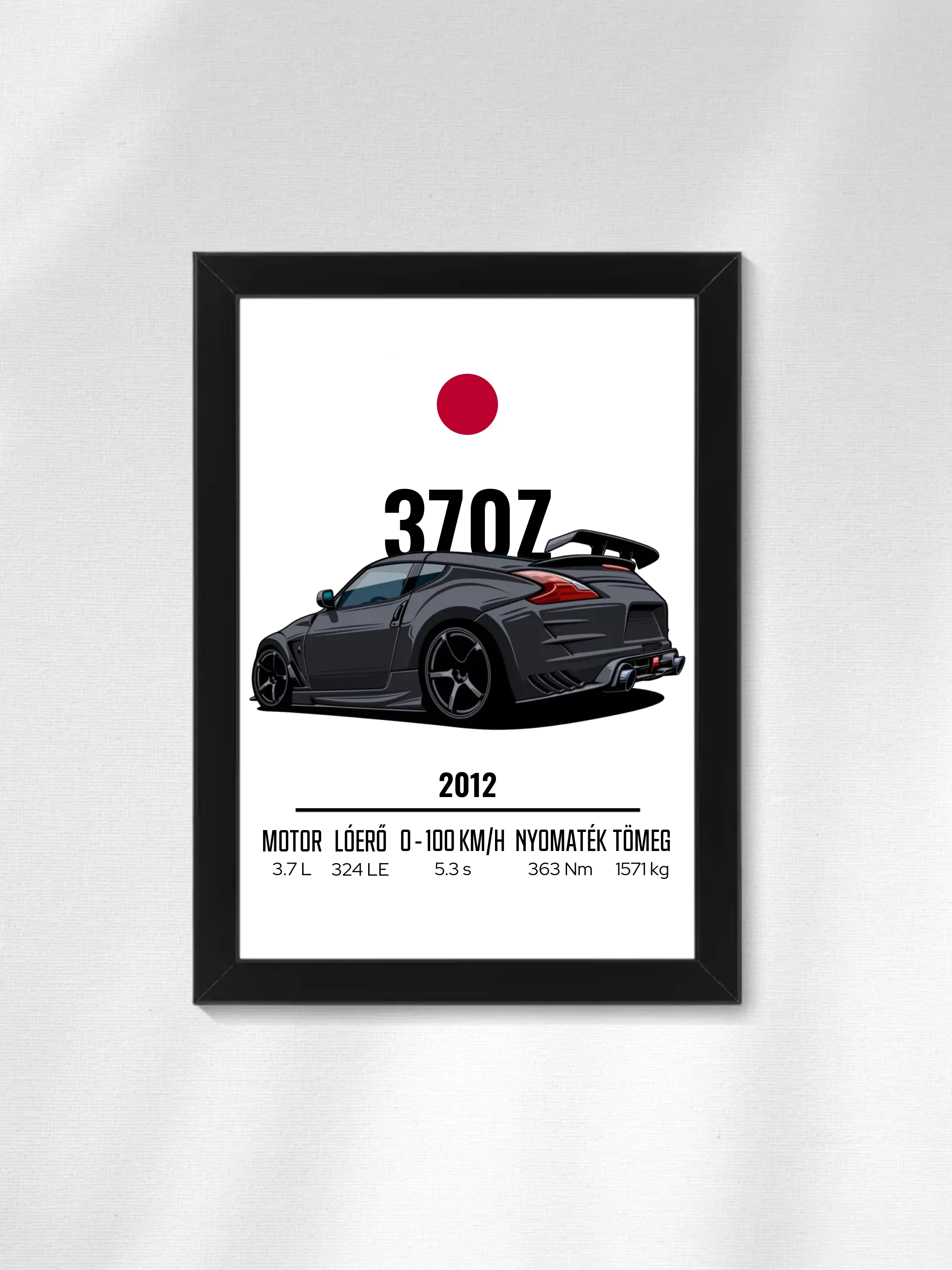 Autó illusztráció - 370Z 16. - Falikép