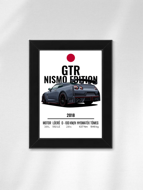 Autó illusztráció - GTR Nismo Edition 17. - Falikép