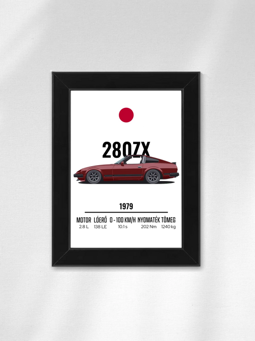 Autó illusztráció - 280ZX 35. - Falikép