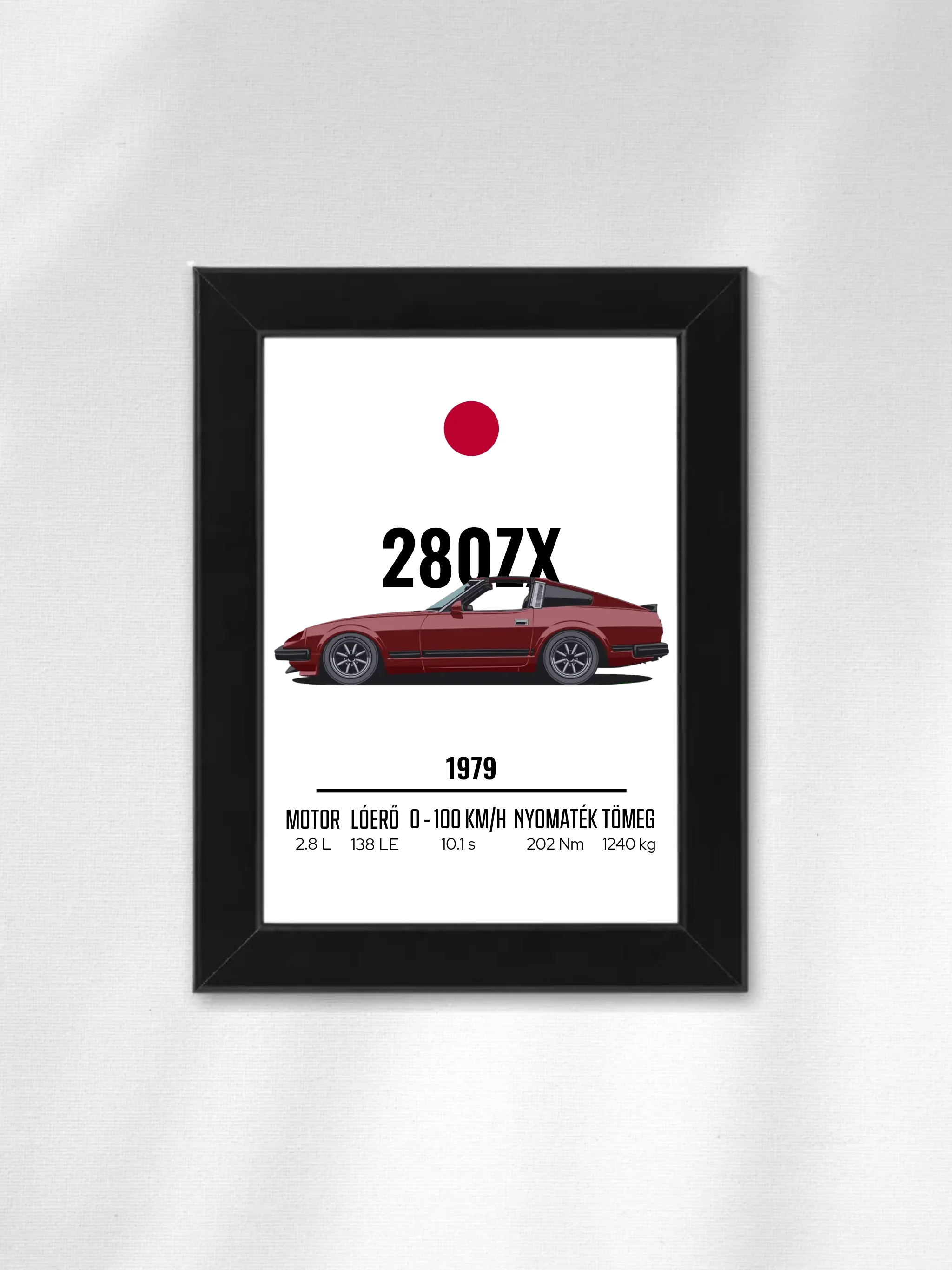 Autó illusztráció - 280ZX 35. - Falikép