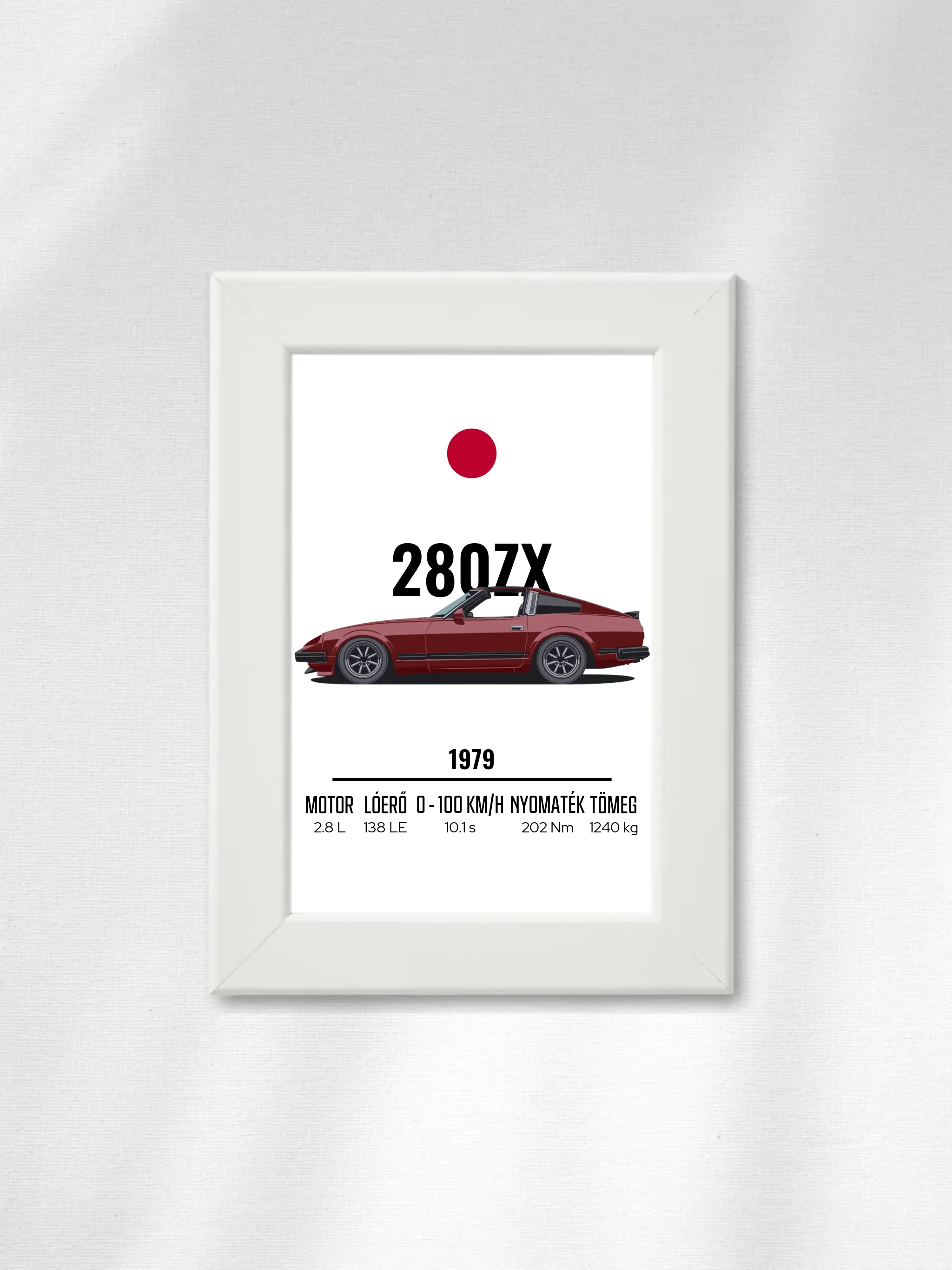 Autó illusztráció - 280ZX 35. - Falikép