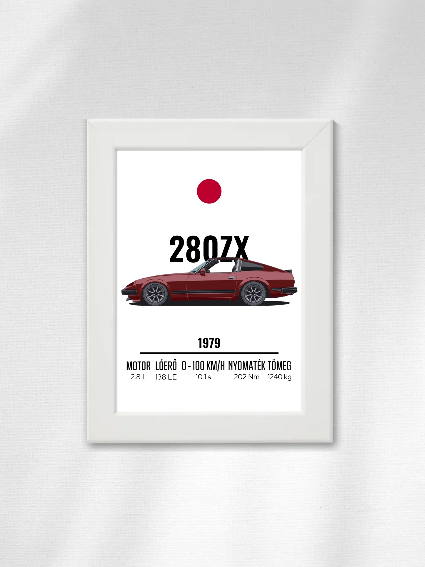 Autó illusztráció - 280ZX 35. - Falikép