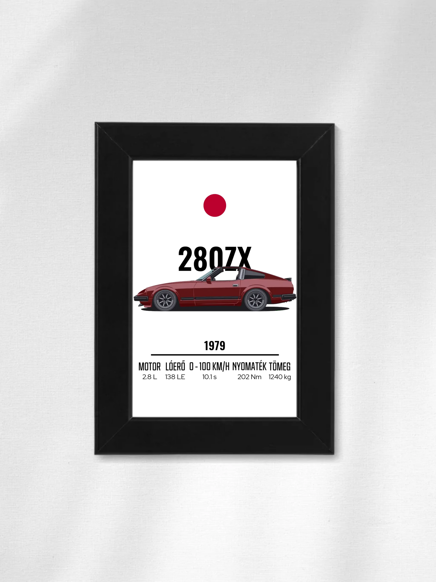 Autó illusztráció - 280ZX 35. - Falikép