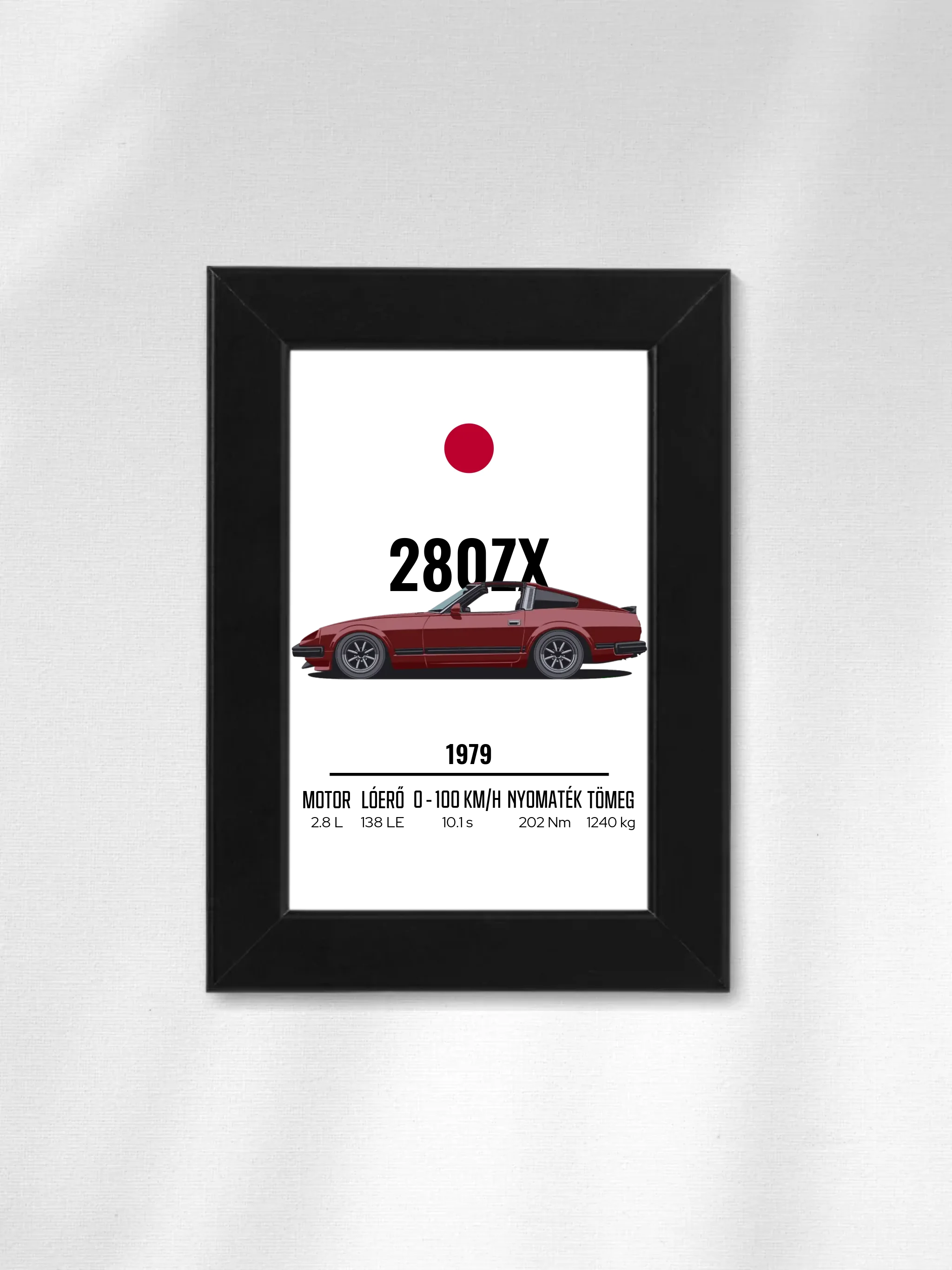 Autó illusztráció - 280ZX 35. - Falikép