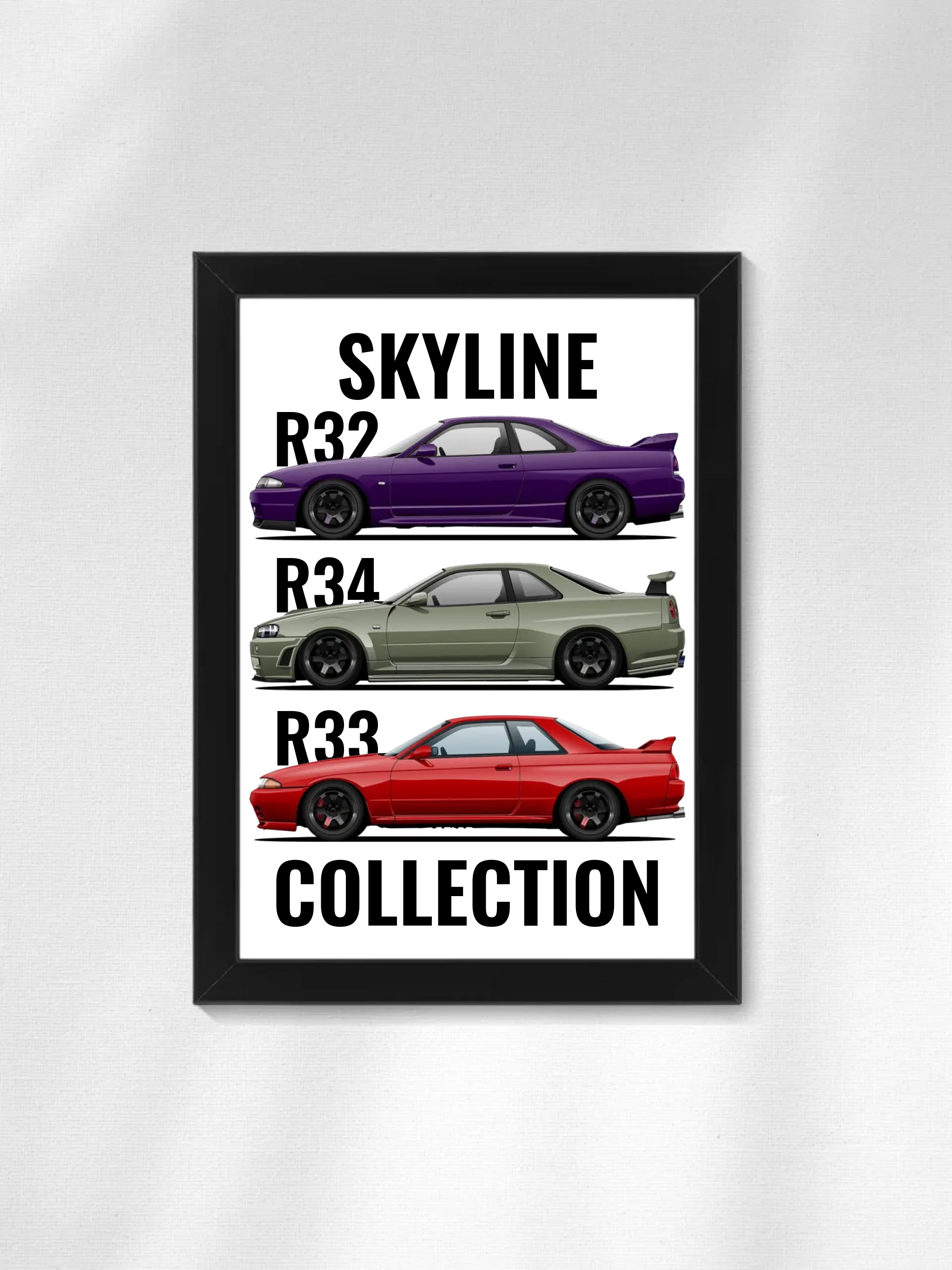 Autó illusztráció - Skyline Collection 42. - Falikép