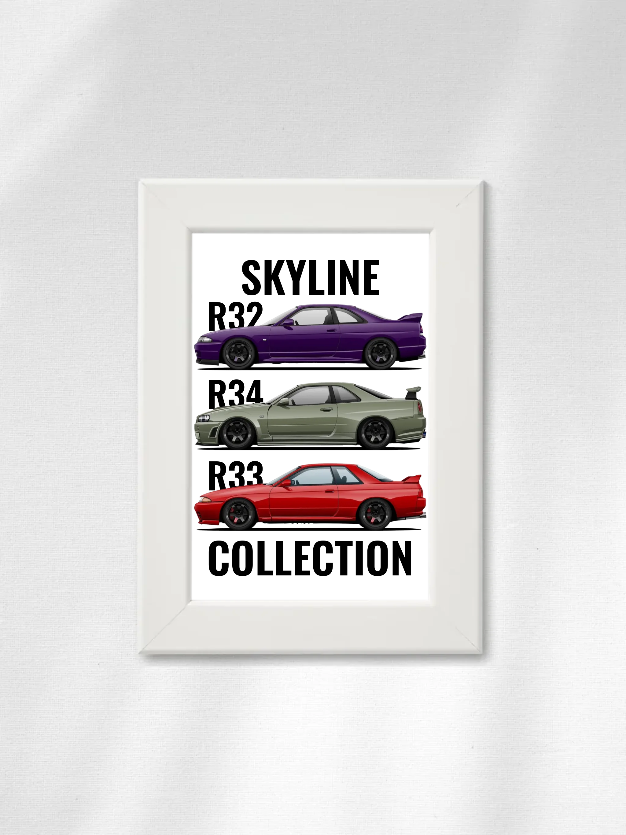 Autó illusztráció - Skyline Collection 42. - Falikép