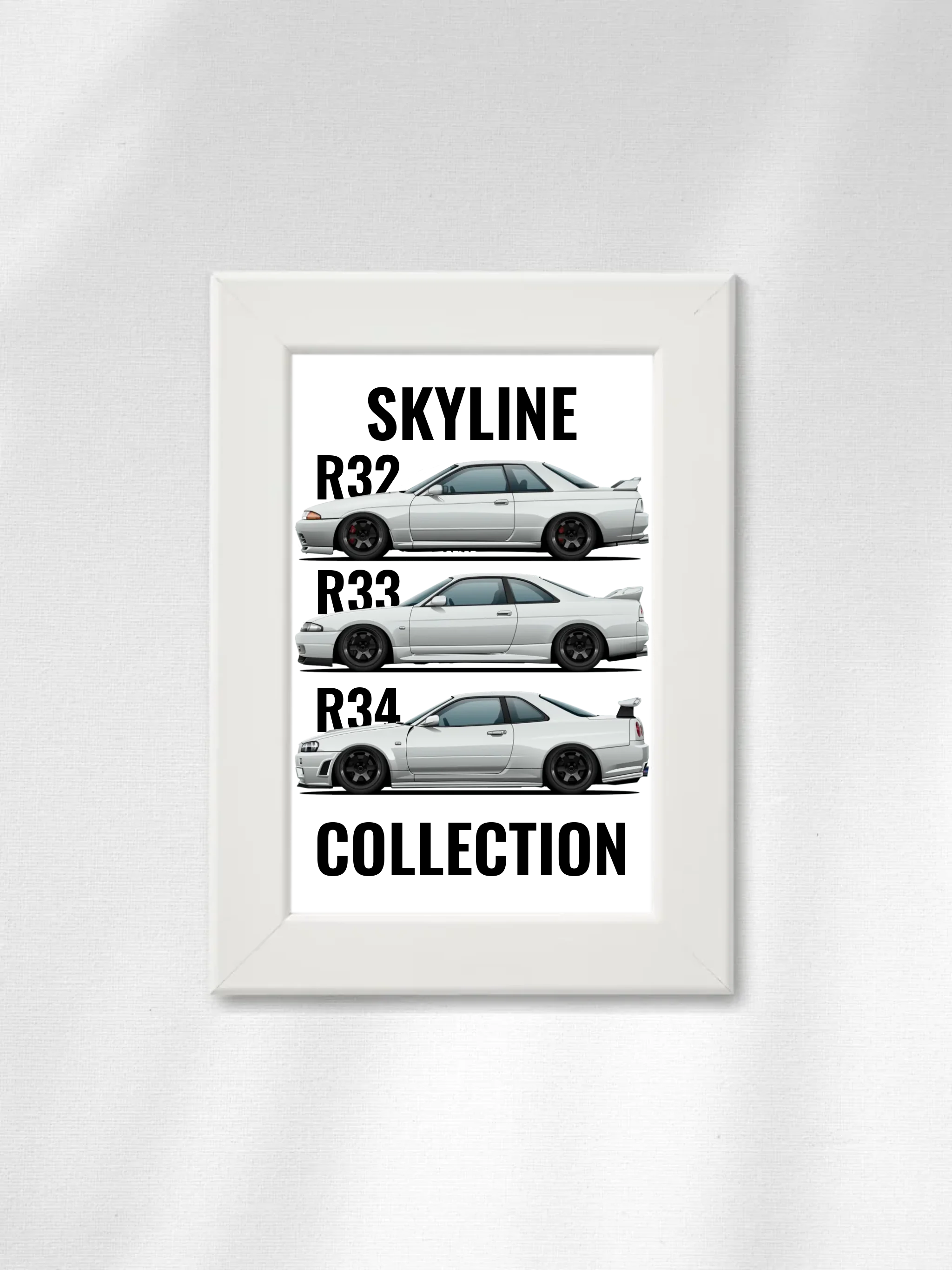 Autó illusztráció - Skyline Collection 44. - Falikép