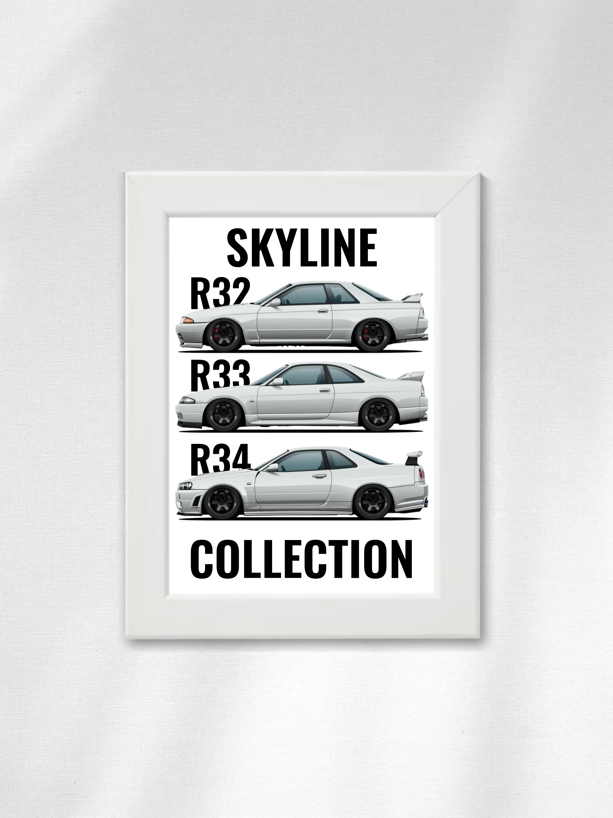 Autó illusztráció - Skyline Collection 44. - Falikép
