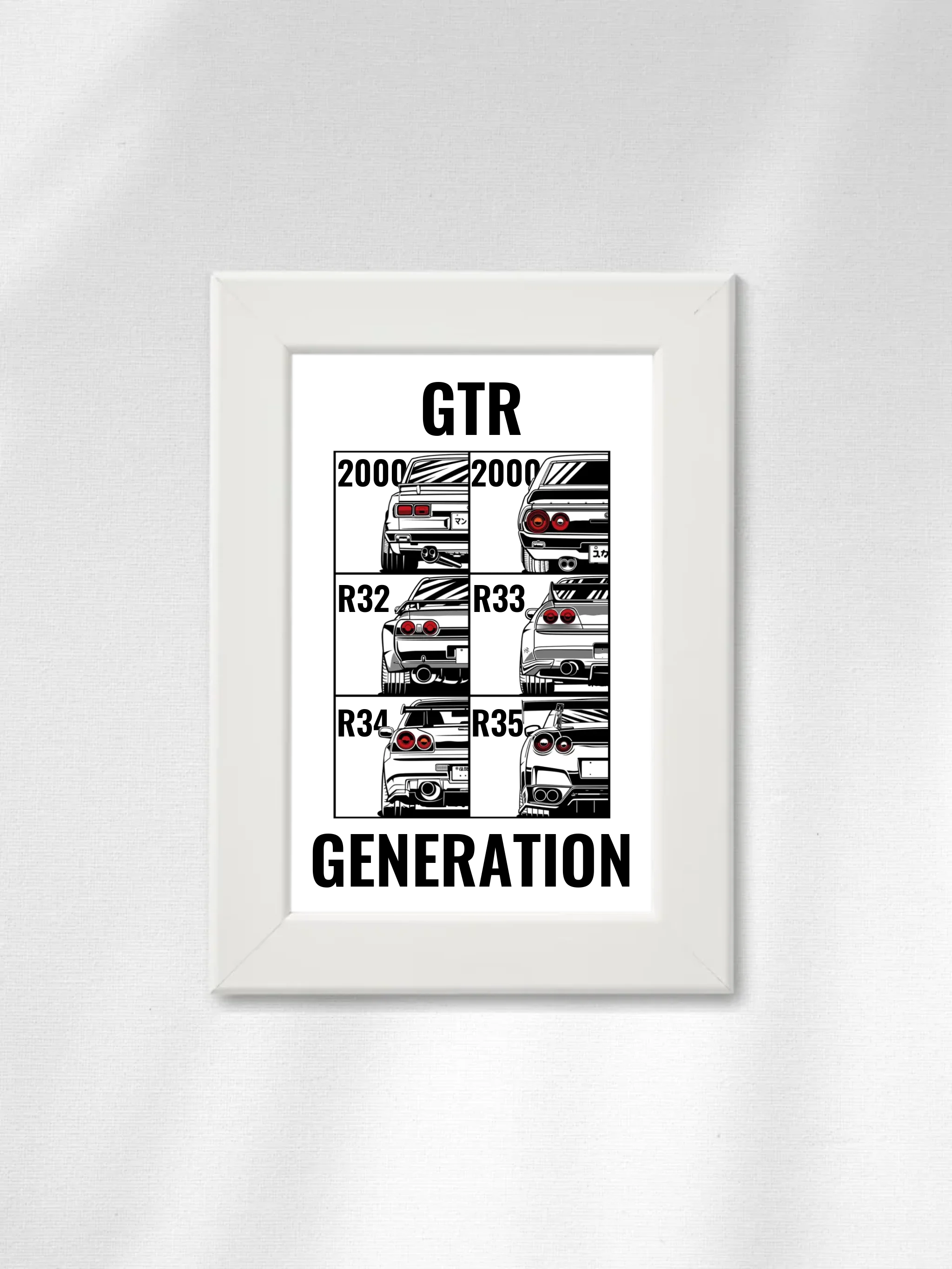 Autó illusztráció - GTR Generations 45. - Falikép