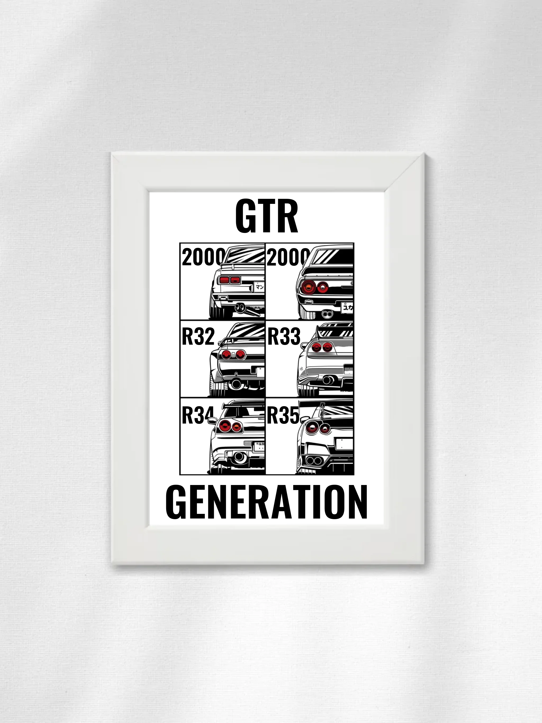 Autó illusztráció - GTR Generations 45. - Falikép