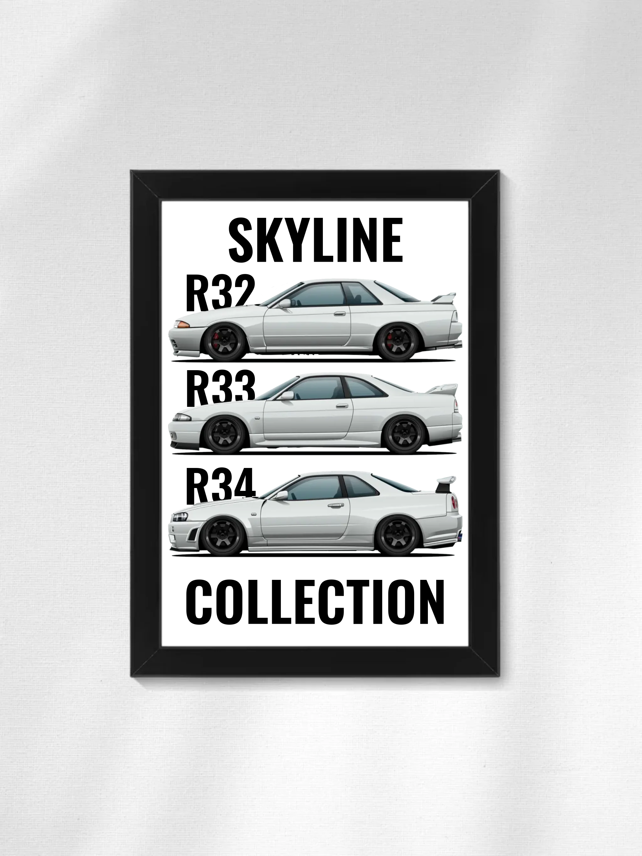 Autó illusztráció - Skyline Collection 44. - Falikép