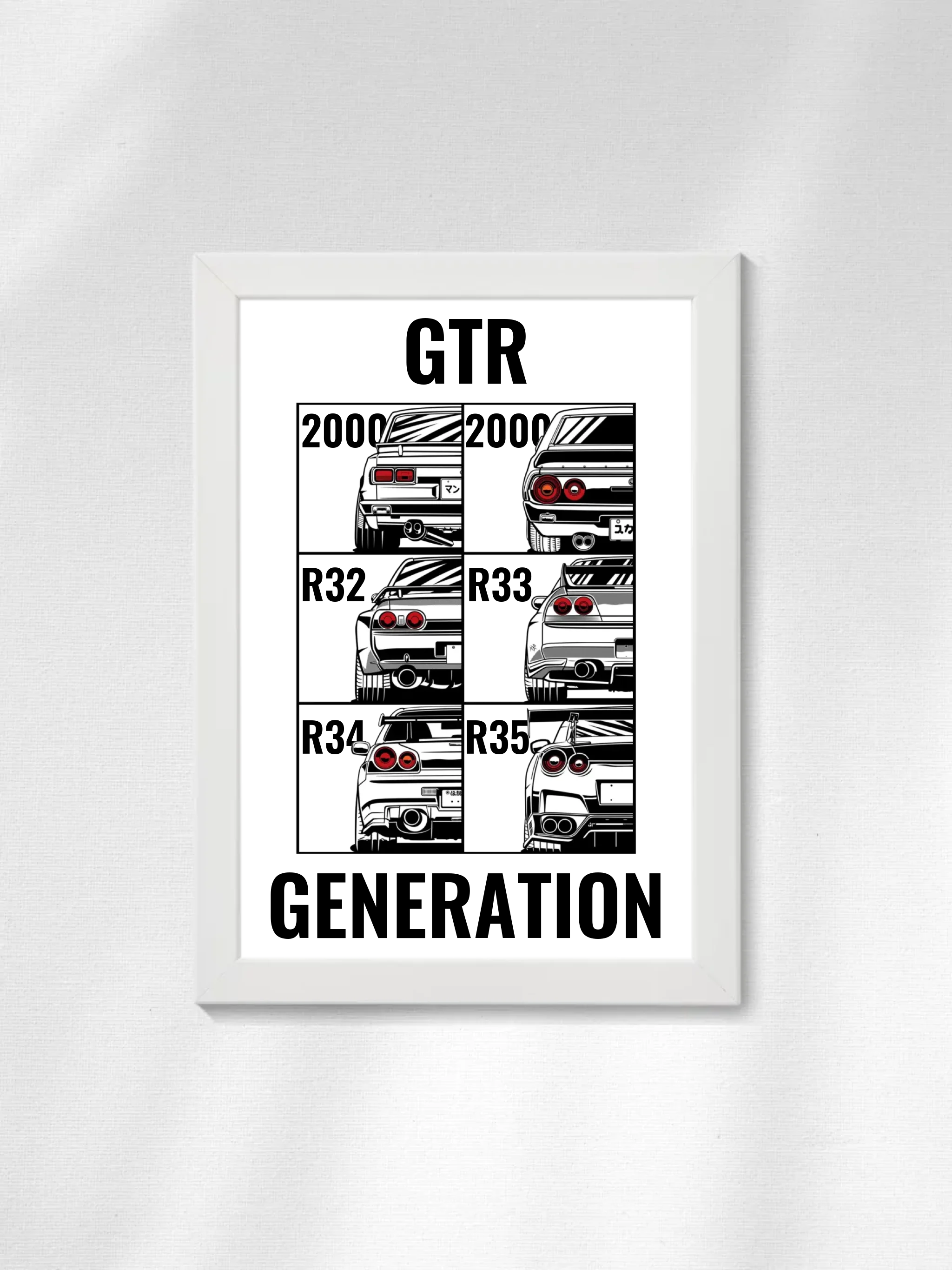 Autó illusztráció - GTR Generations 45. - Falikép