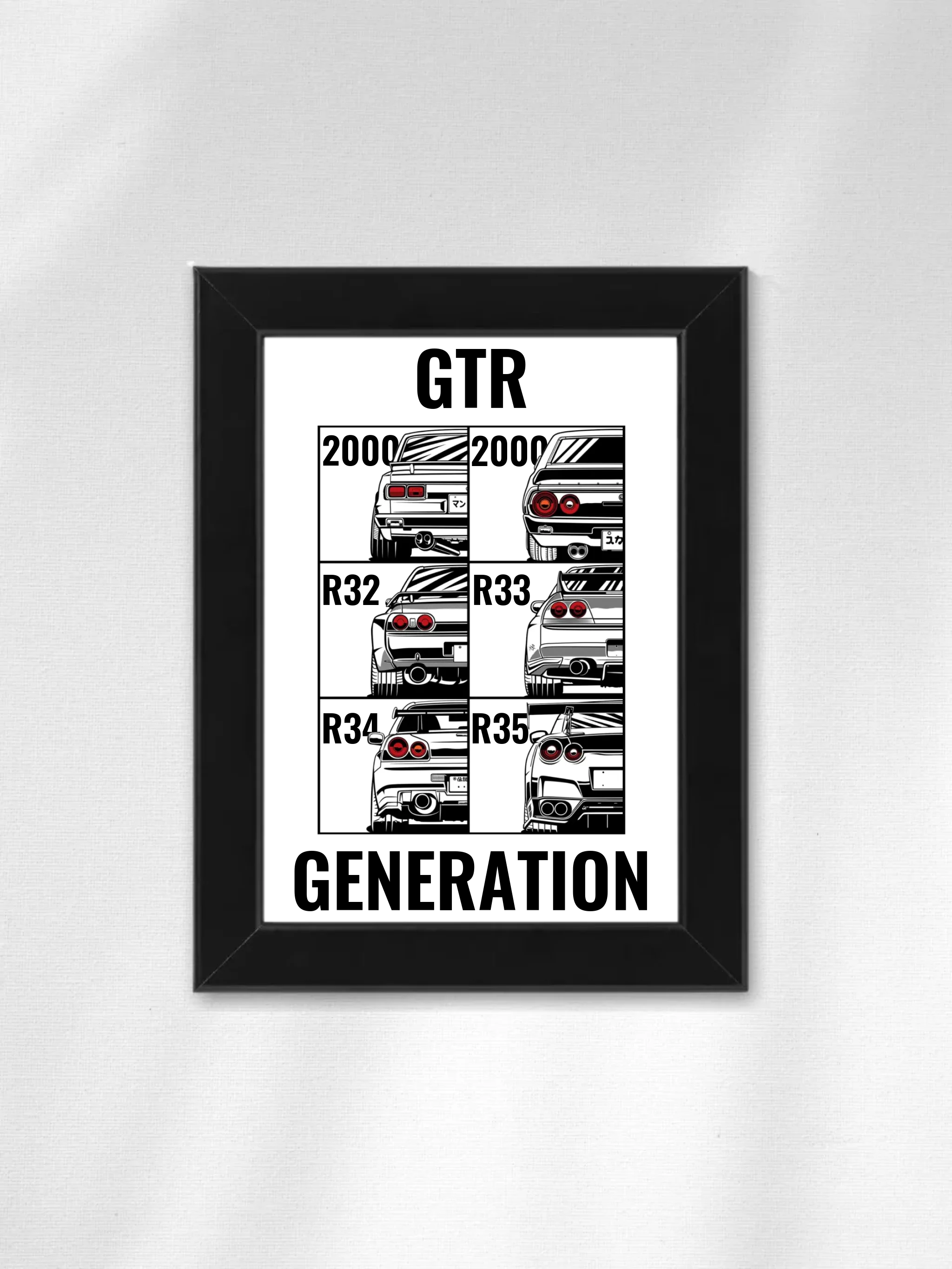 Autó illusztráció - GTR Generations 45. - Falikép