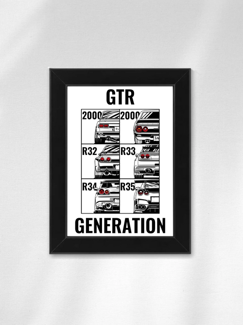Autó illusztráció - GTR Generations 45. - Falikép