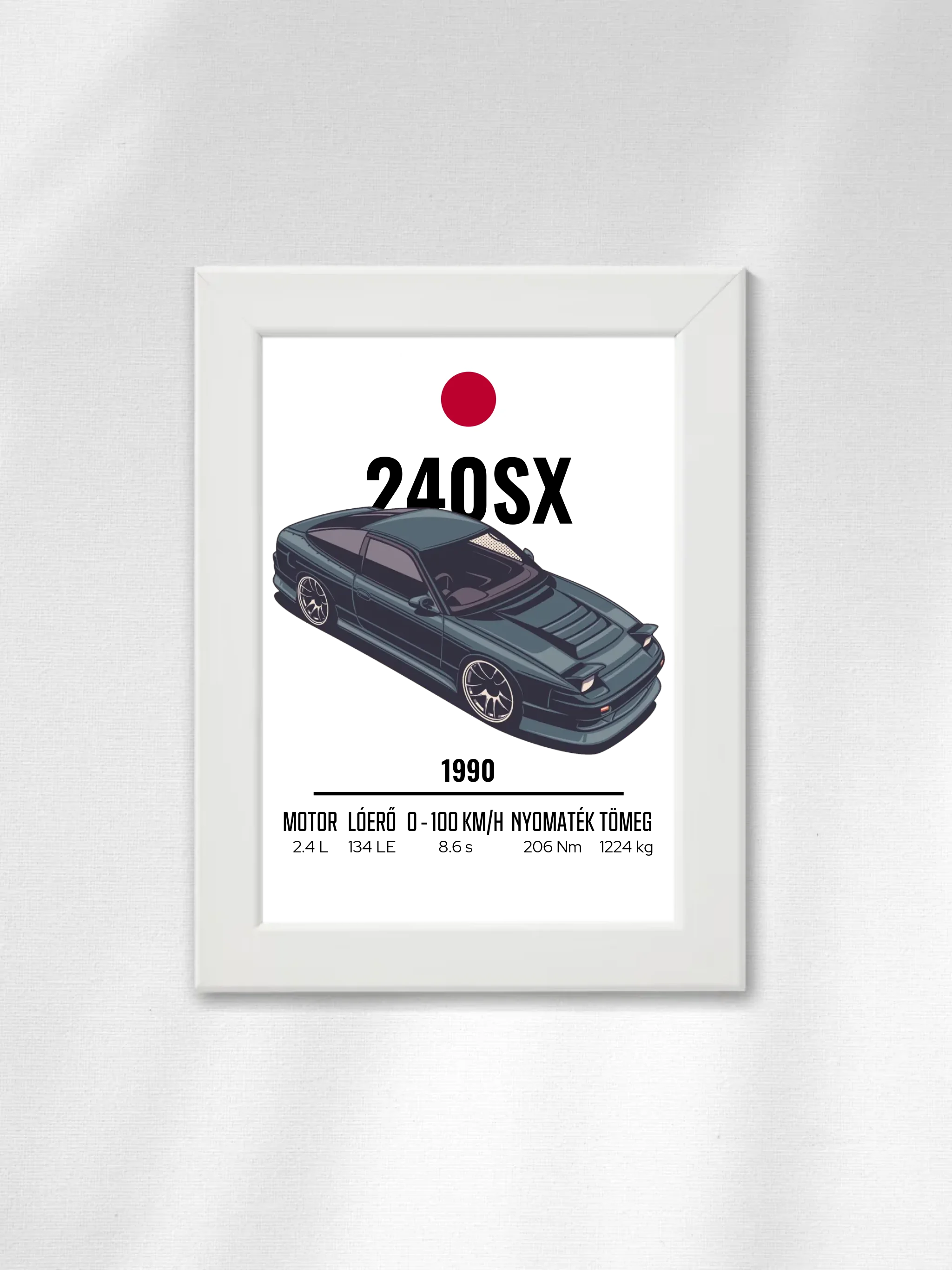 Autó illusztráció - 240SX 58. - Falikép
