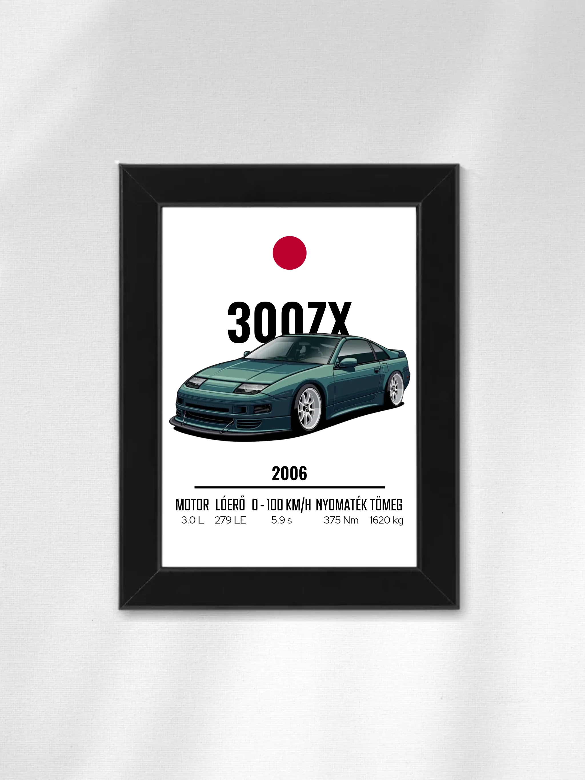 Autó illusztráció - 300ZX 59. - Falikép