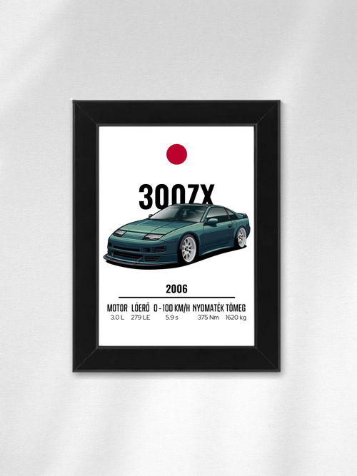 Autó illusztráció - 300ZX 59. - Falikép