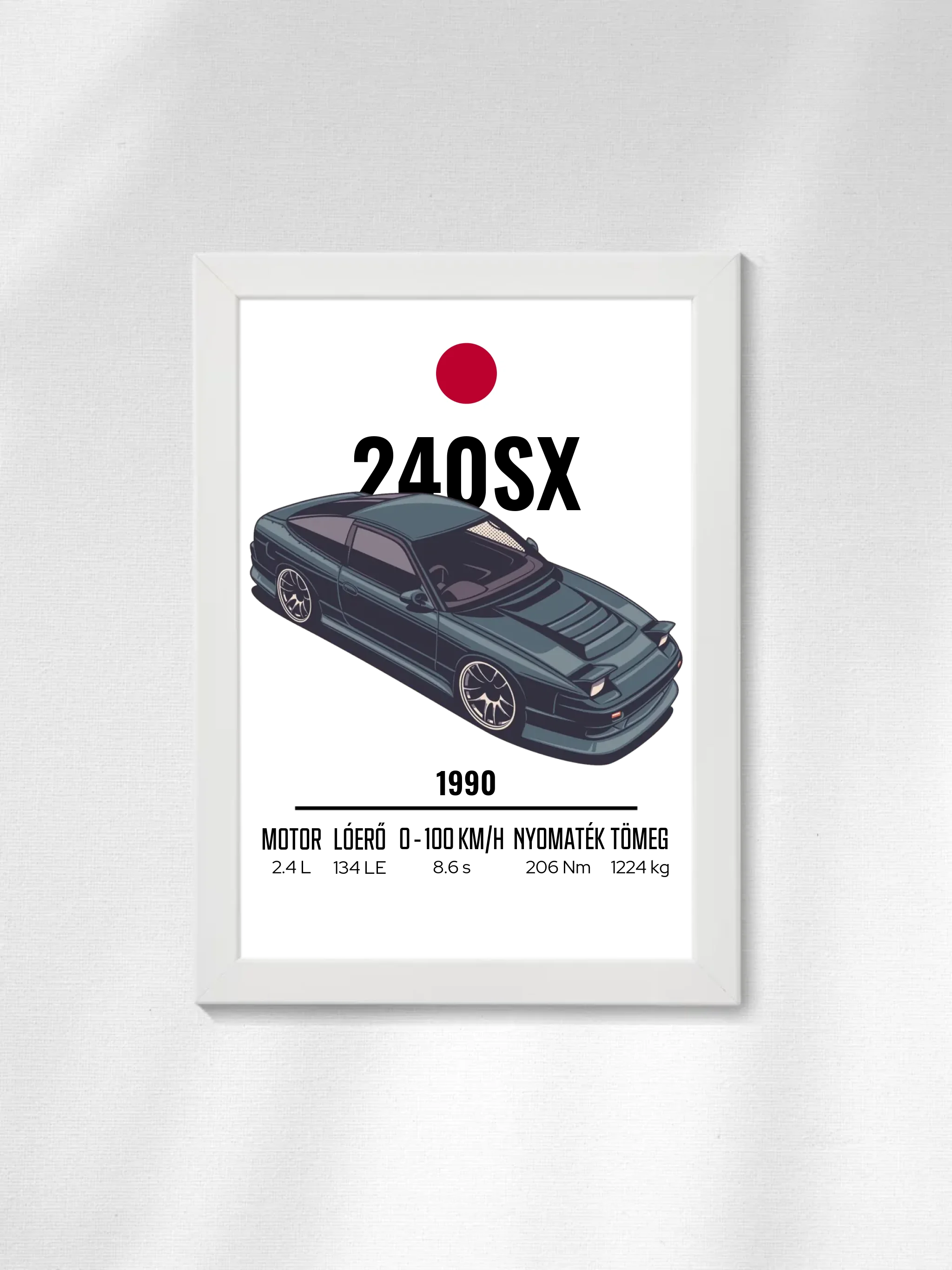 Autó illusztráció - 240SX 58. - Falikép