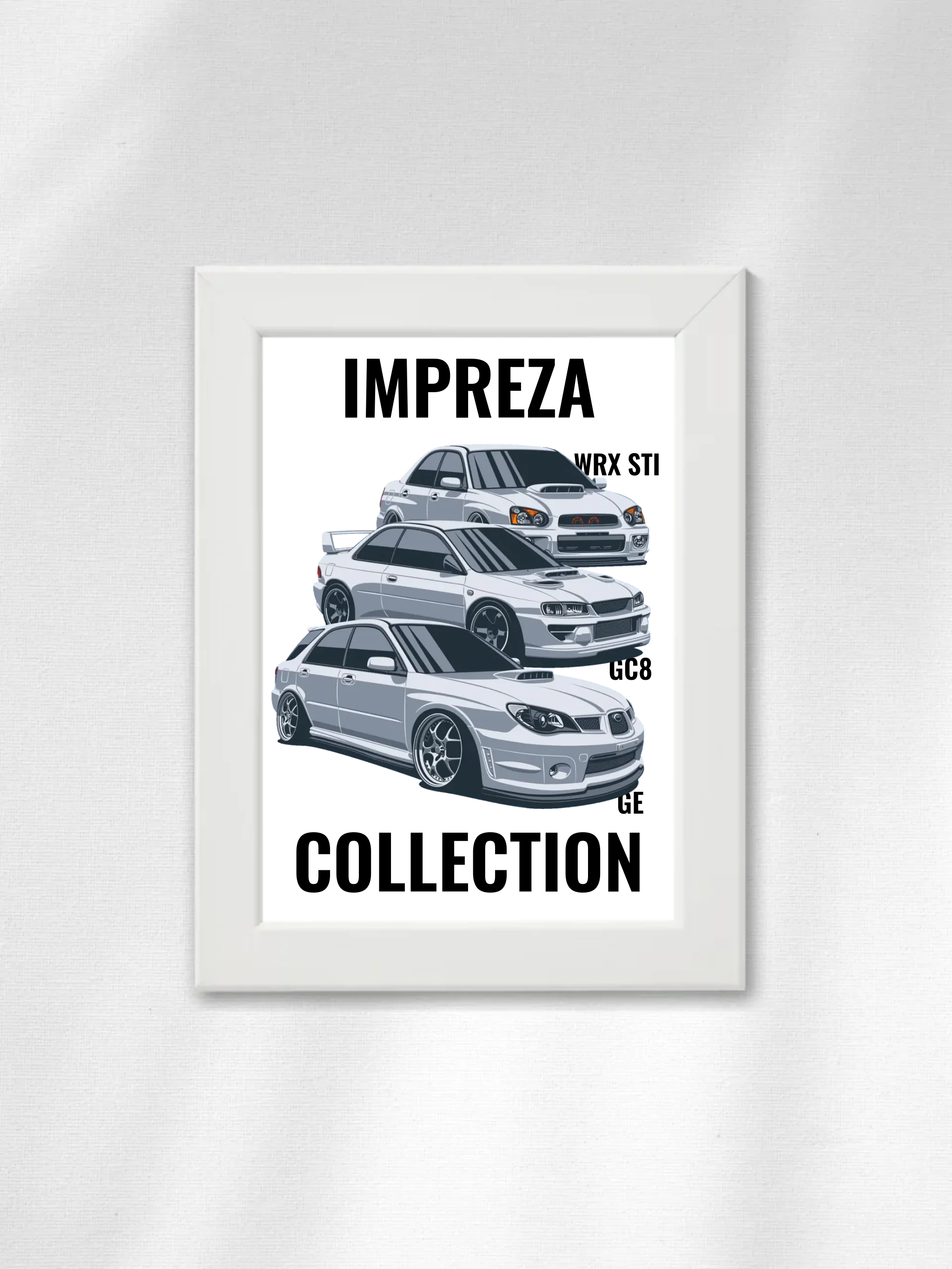 Autó illusztráció - Impreza Collection 21. - Falikép
