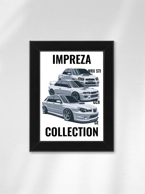 Autó illusztráció - Impreza Collection 21. - Falikép