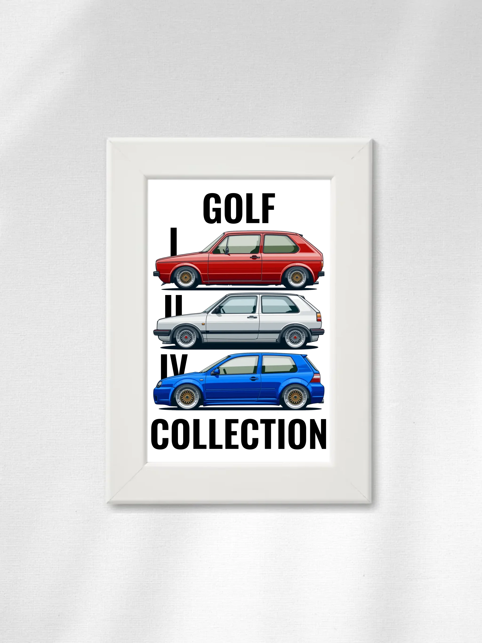 Autó illusztráció - Golf Collection 64. - Falikép