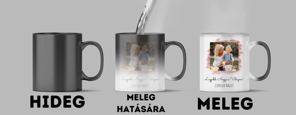 Legjobb Nagyi a világon 1. - 1 fénykép - Saját fényképes bögre