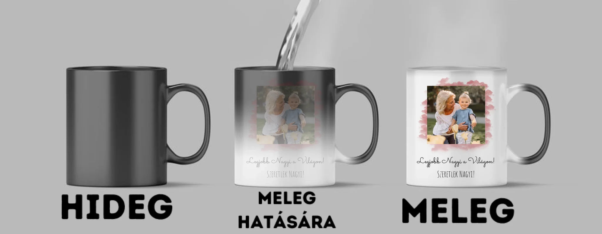 Legjobb Nagyi a világon 1. - 1 fénykép - Saját fényképes bögre