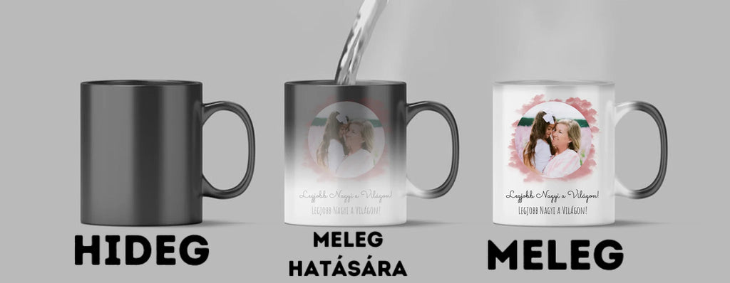 Legjobb Nagyi a világon 2. - 1 fénykép - Saját fényképes bögre