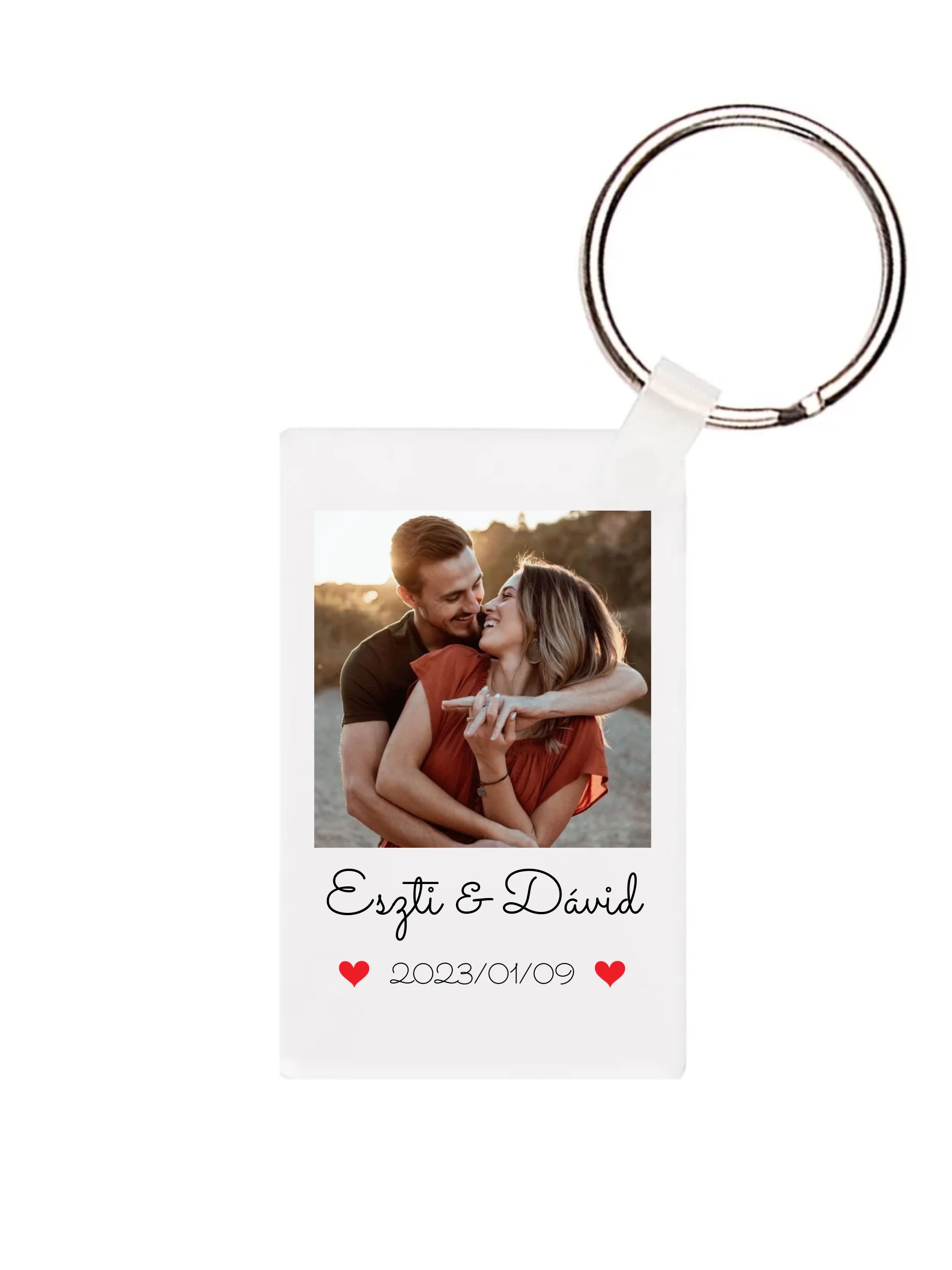 Évfordulós szerelmes fotó - 1 fénykép - Saját fényképes kulcstartó
