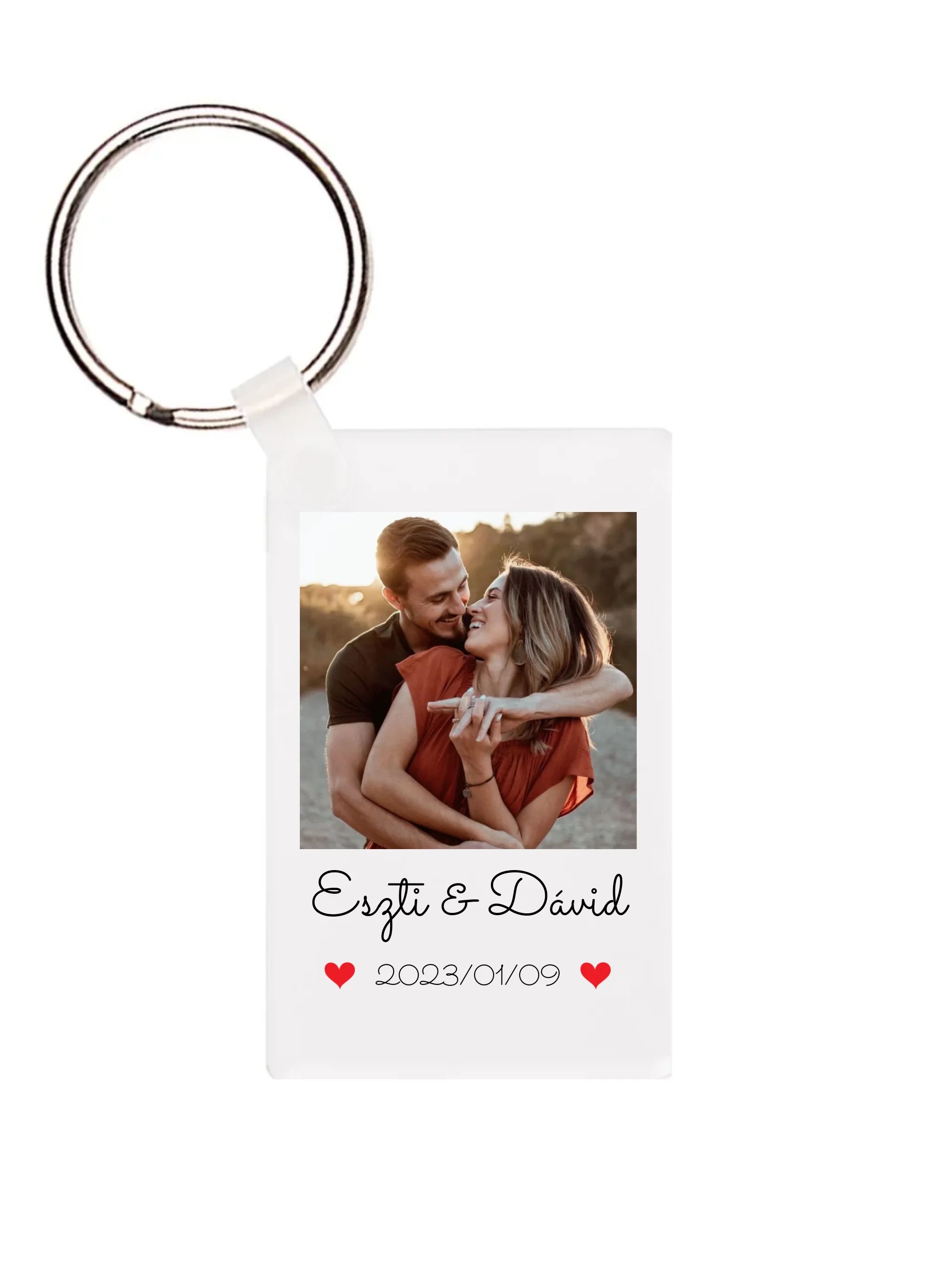 Évfordulós szerelmes fotó - 1 fénykép - Saját fényképes kulcstartó