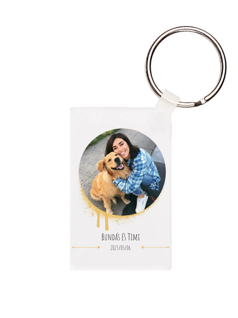 Kutyám a legjobb barátom 1 - 1 fénykép - Saját fényképes kulcstartó