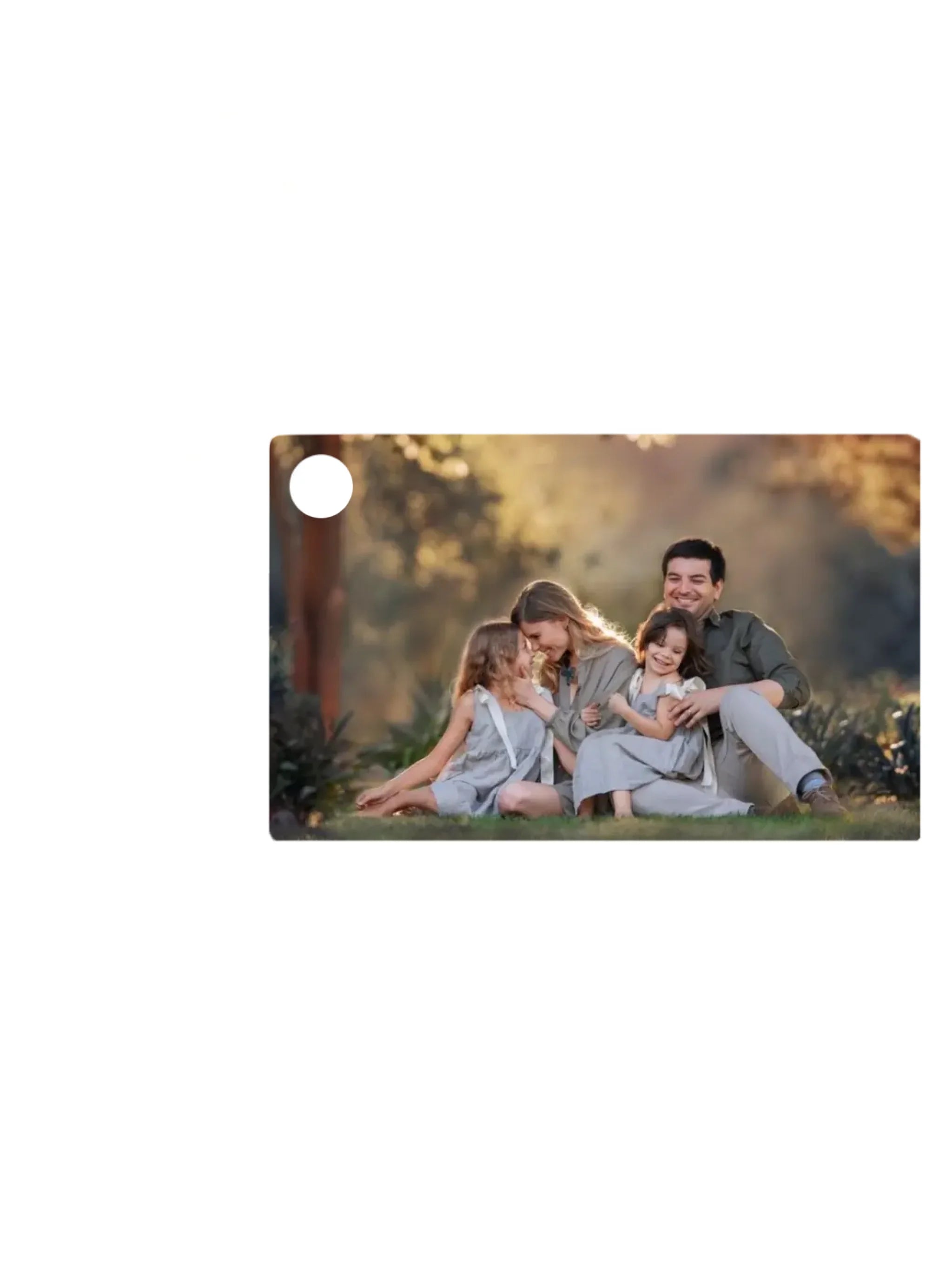 Téglalap alakú kulcstartó eleje minden nélkül