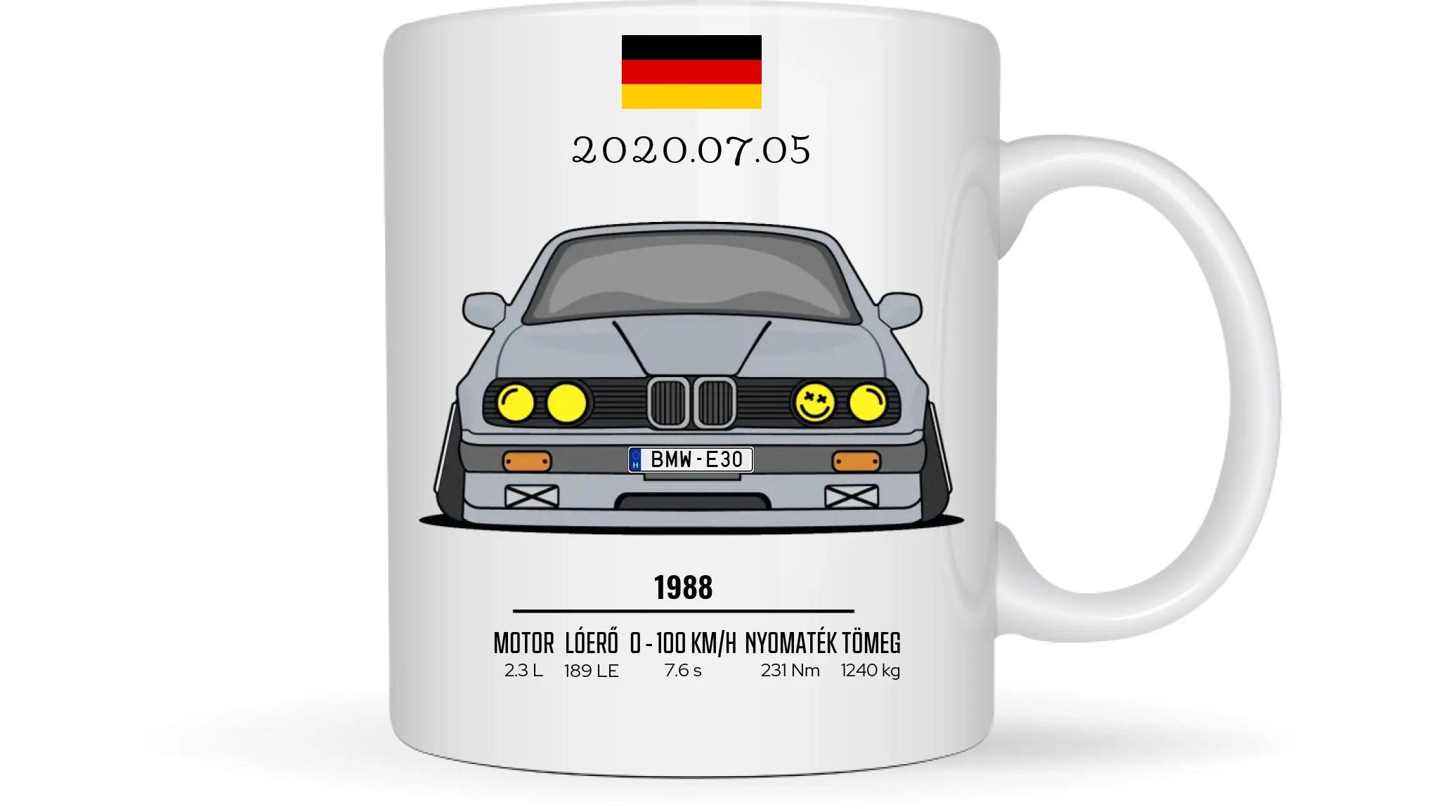 E30 - Egyedi személyre szabható bögre