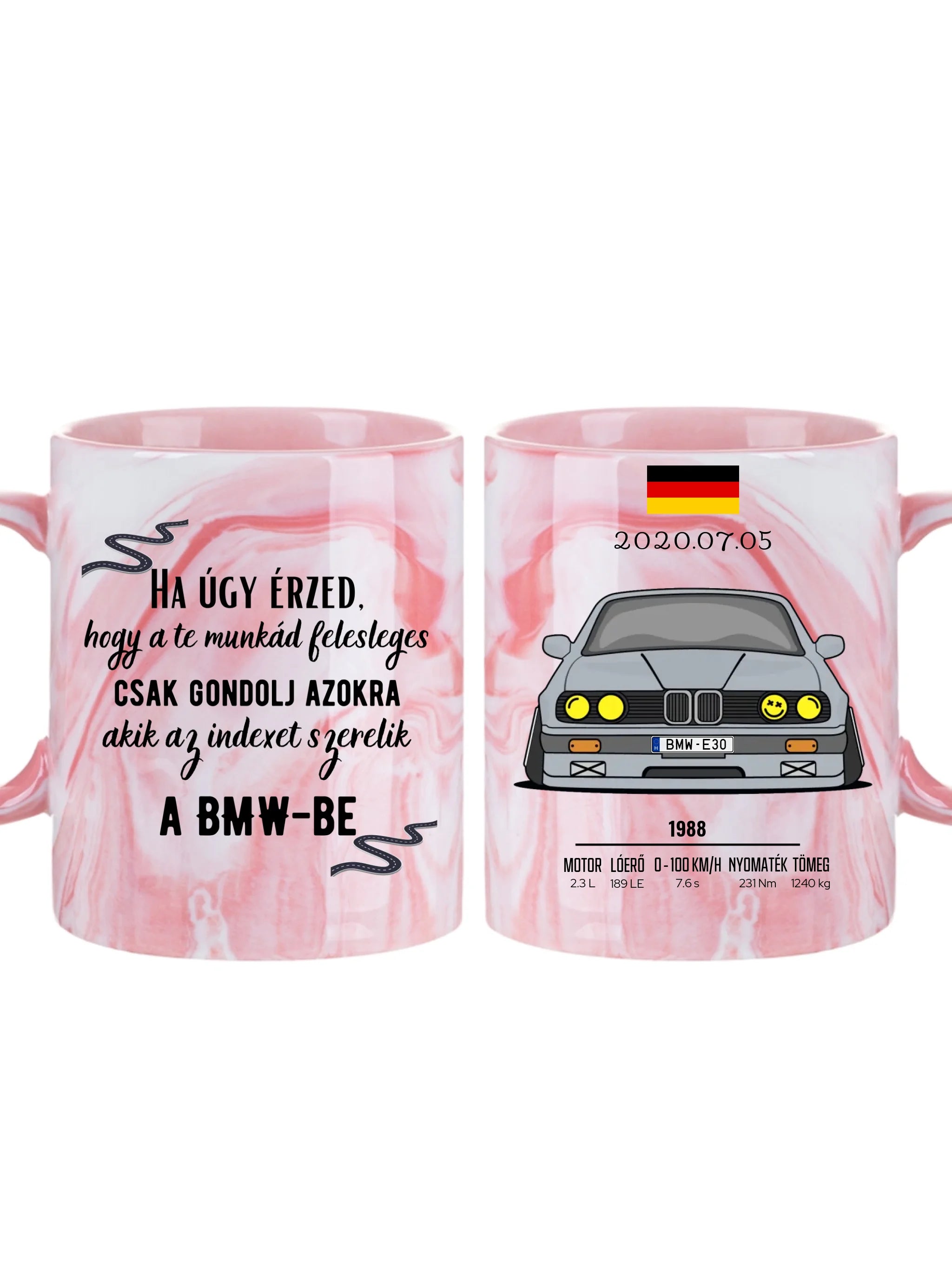 E30 - Egyedi személyre szabható bögre