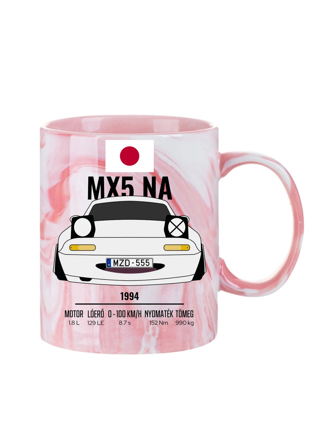 MX5 Miata NA - Egyedi személyre szabható bögre