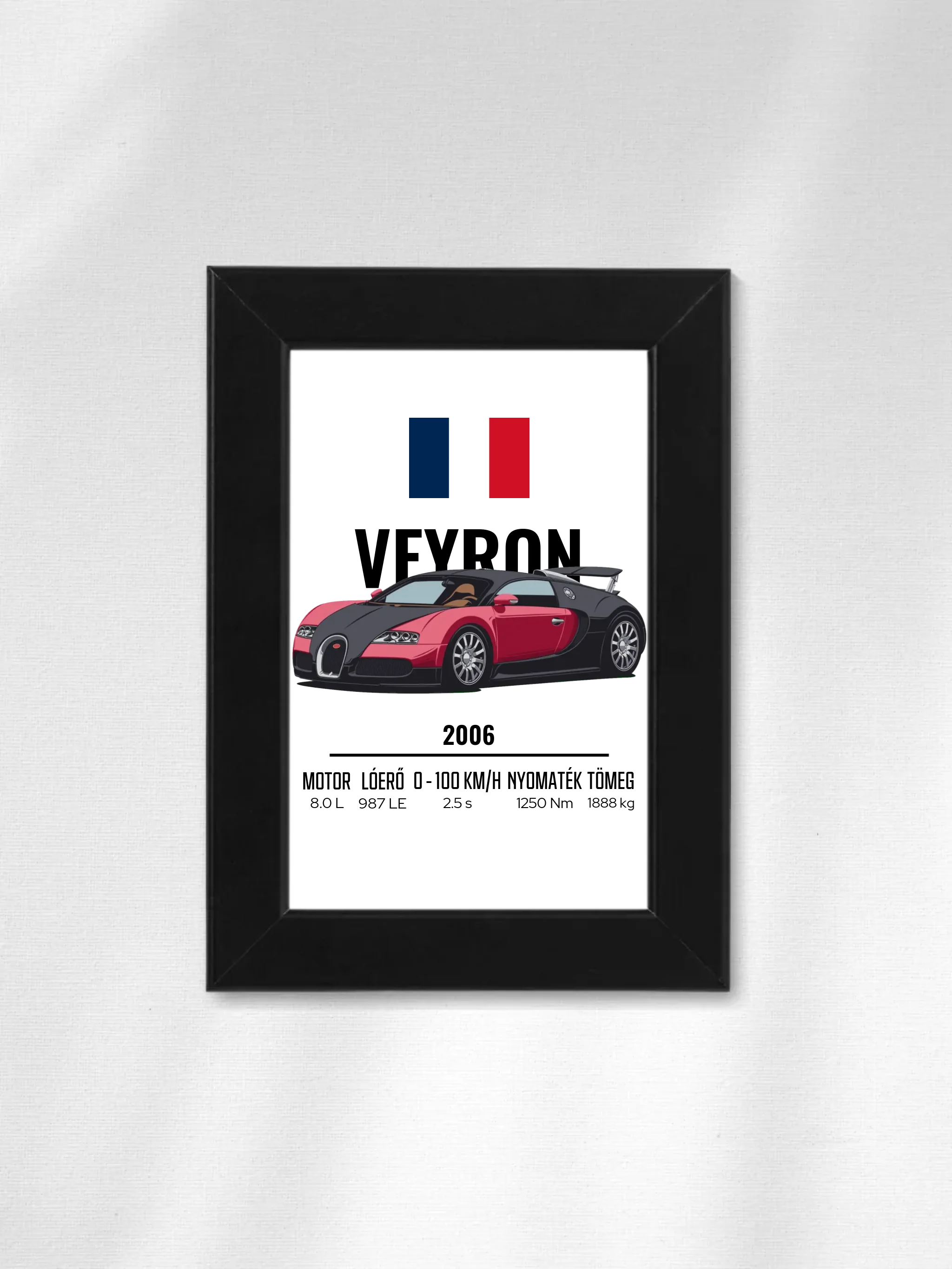 Autó illusztráció - Veyron 1. - Falikép