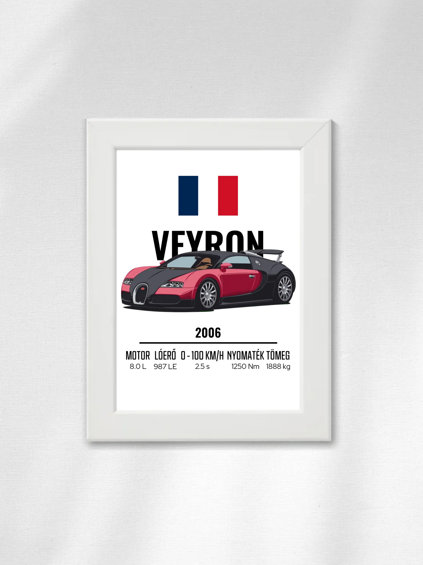 Autó illusztráció - Veyron 1. - Falikép