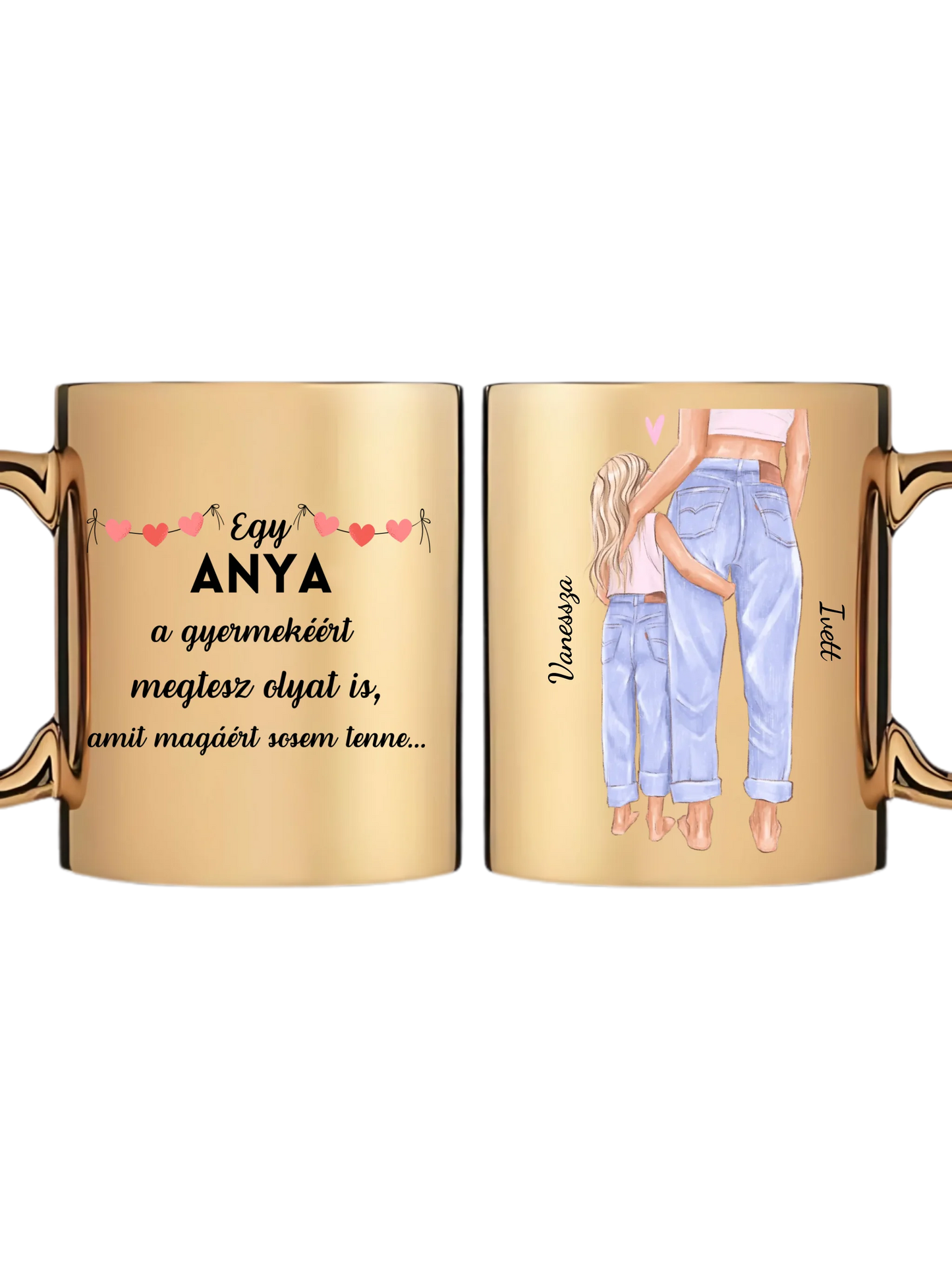 Arany metál bögre