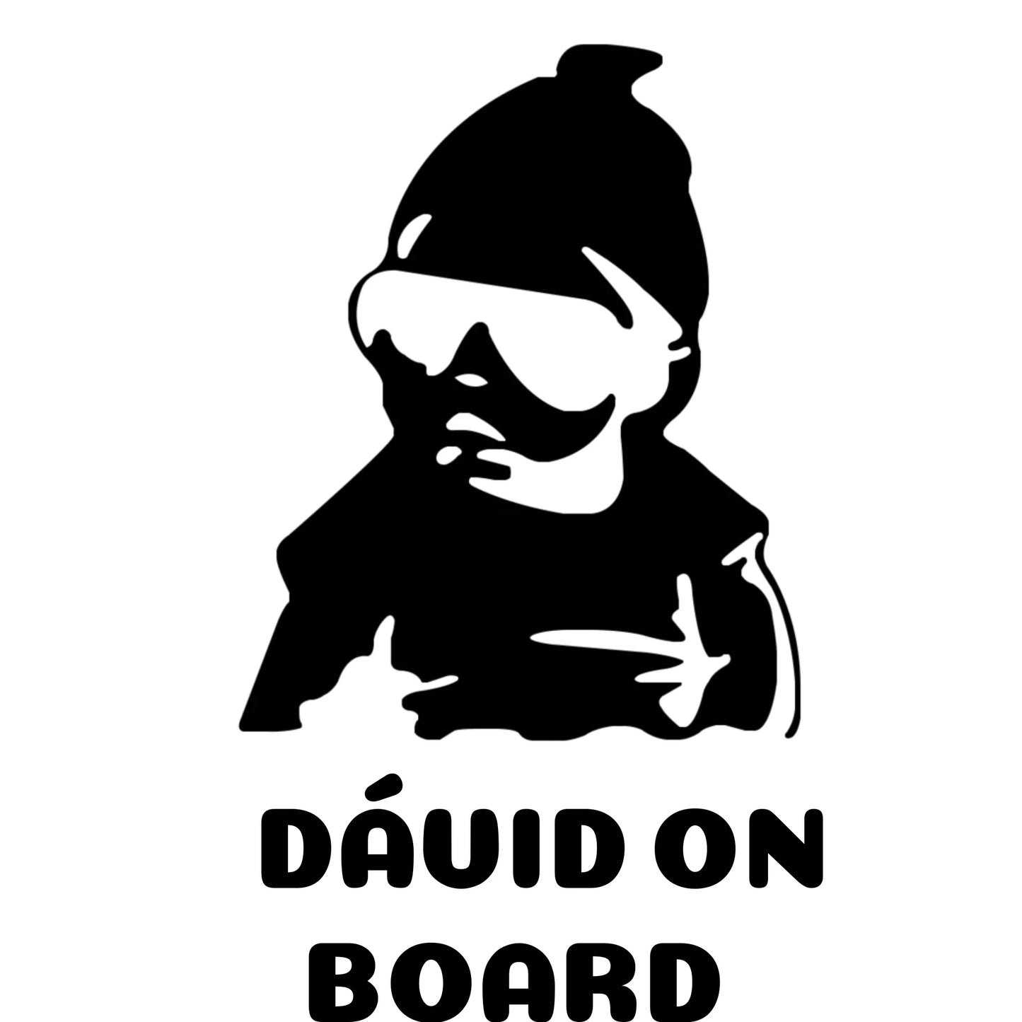 Fehér háttér Baby On Board