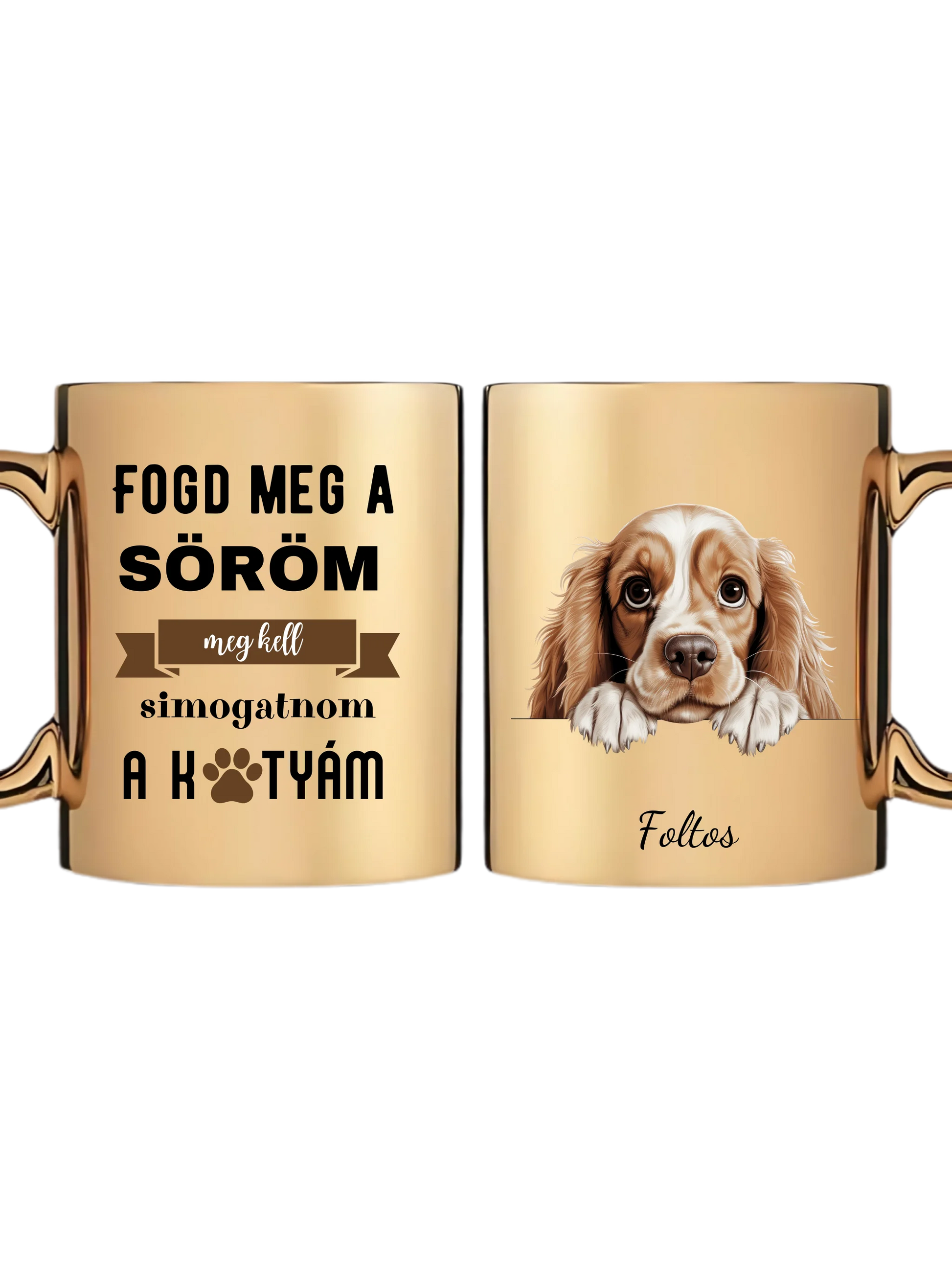 Arany metál bögre