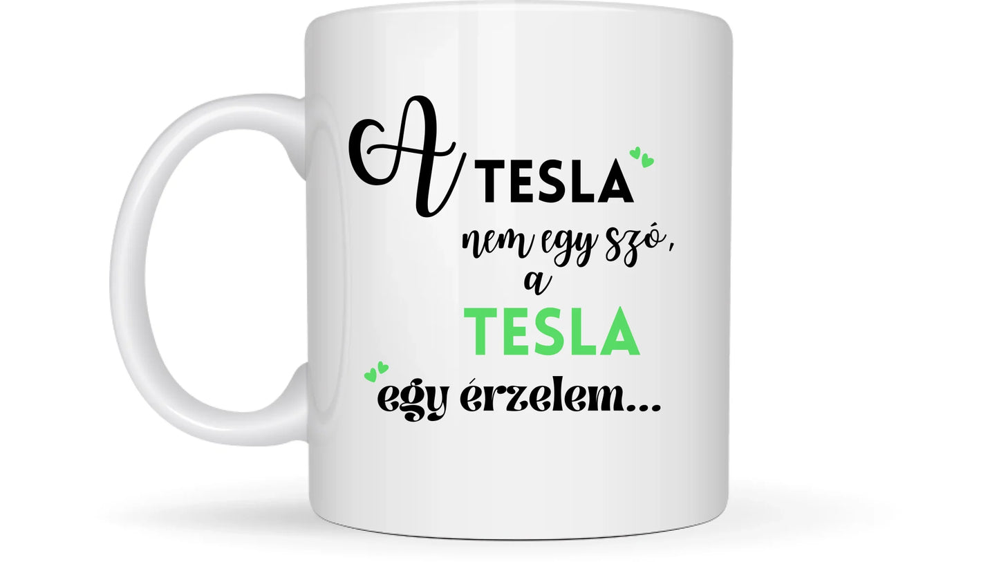 Tesla Model 3 - Egyedi személyre szabható bögre