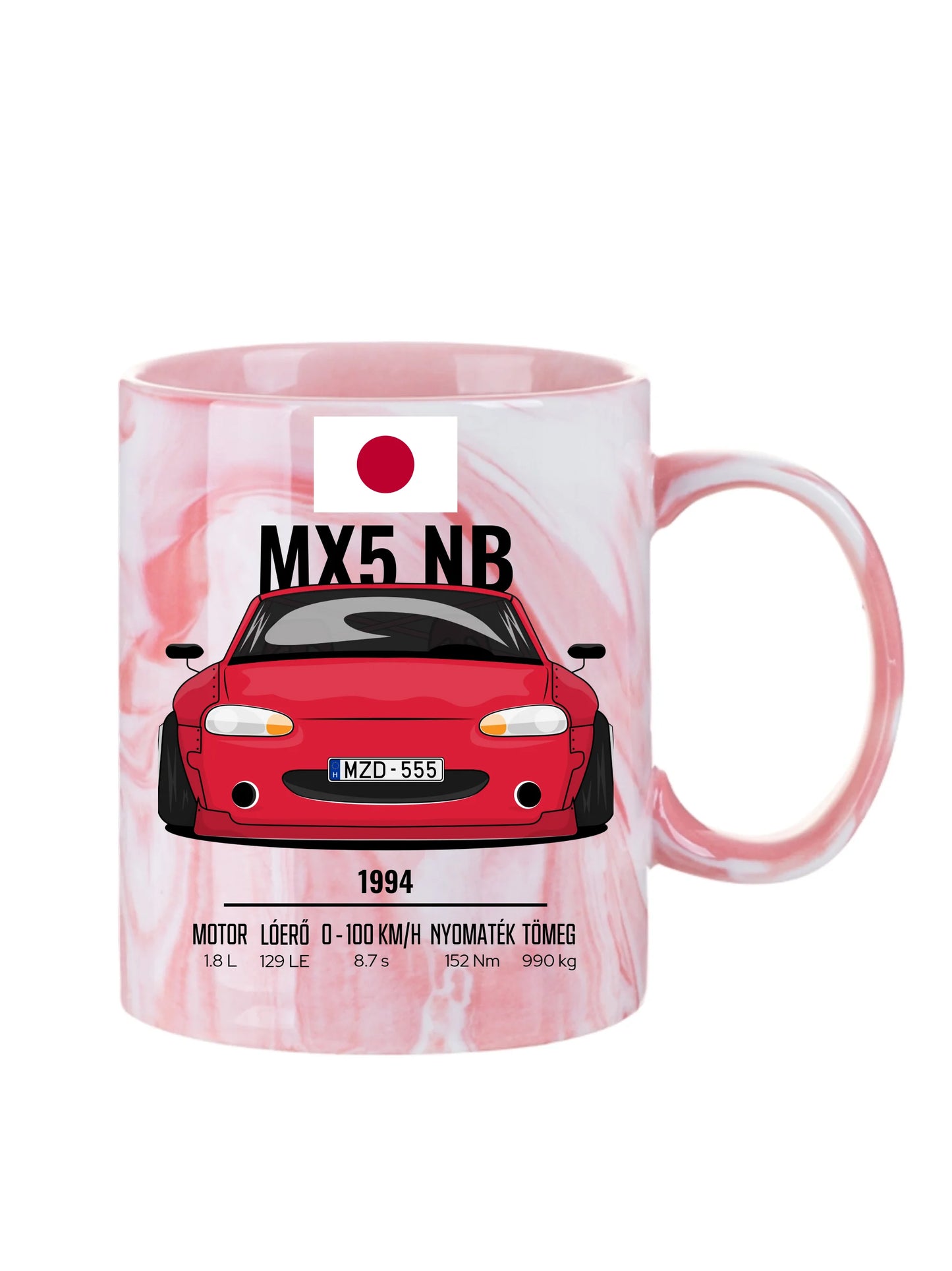 MX5 Miata NB - Egyedi személyre szabható bögre