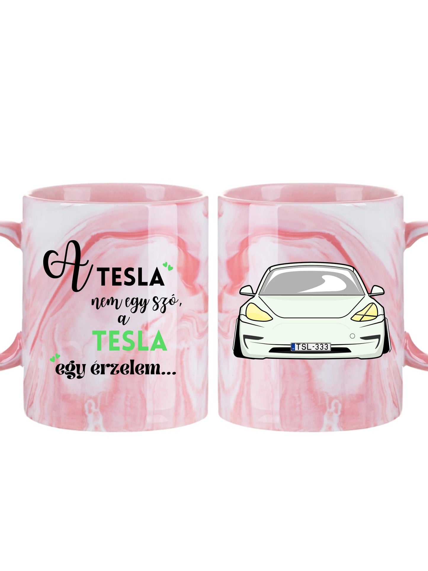 Tesla Model 3 - Egyedi személyre szabható bögre
