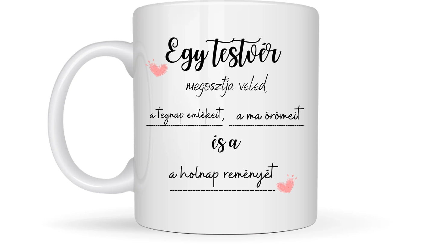 Legjobb fiú testvérek - Egyedi személyre szabható bögre