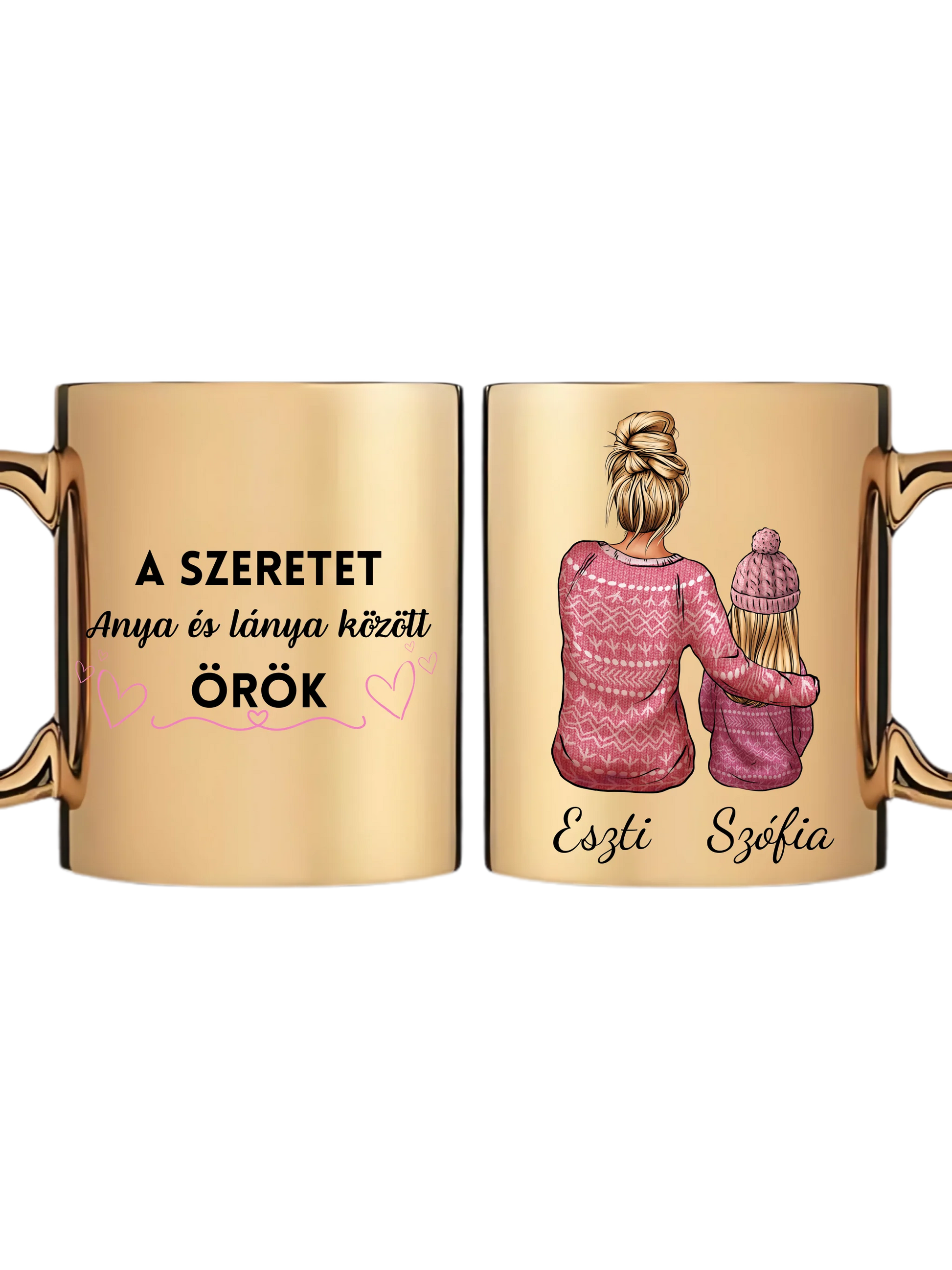 Arany metál bögre