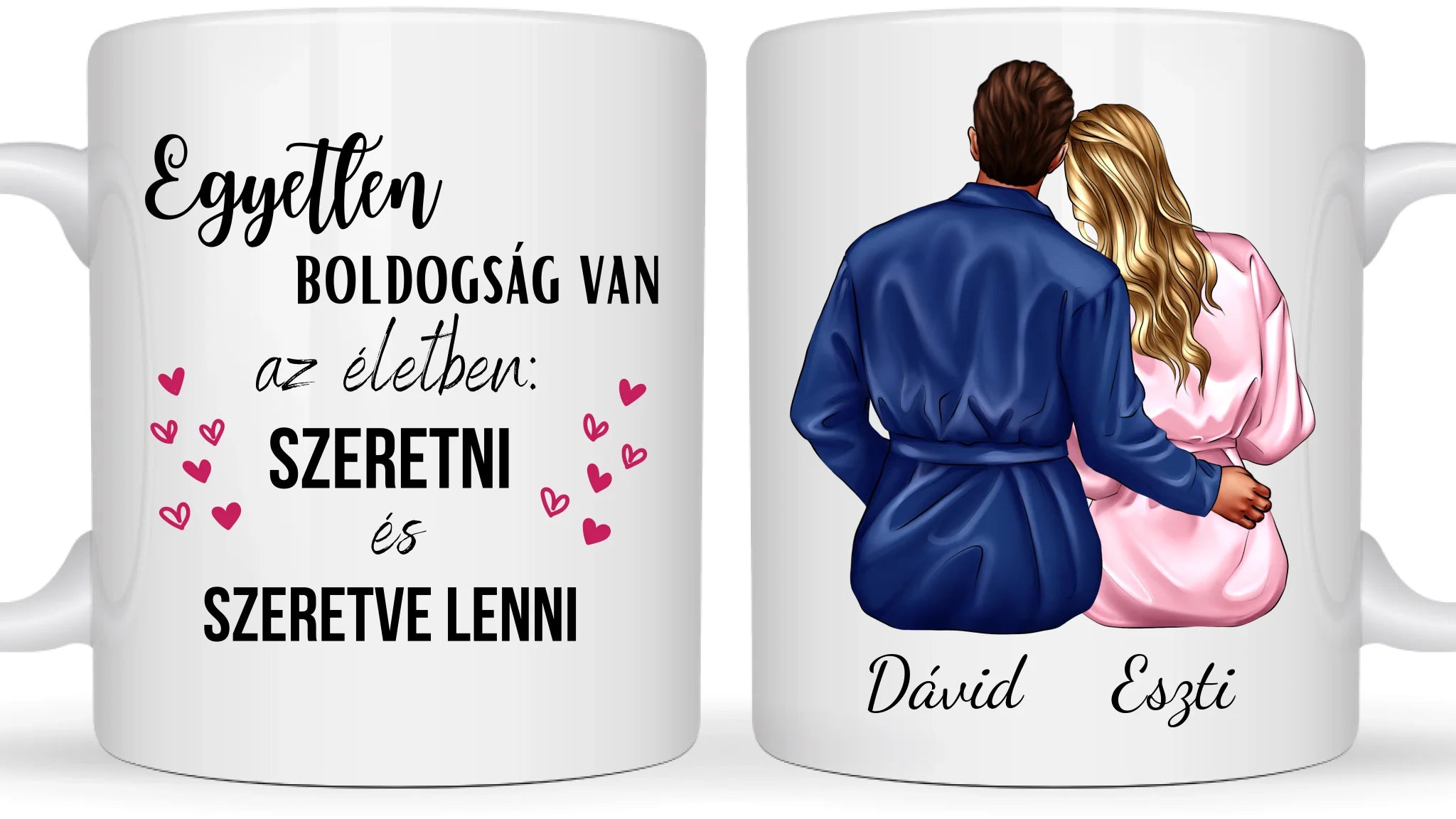 Hangulatos valentin nap otthon - Egyedi személyre szabható bögre
