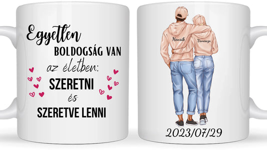 Stílusos laza pár - Egyedi személyre szabható bögre