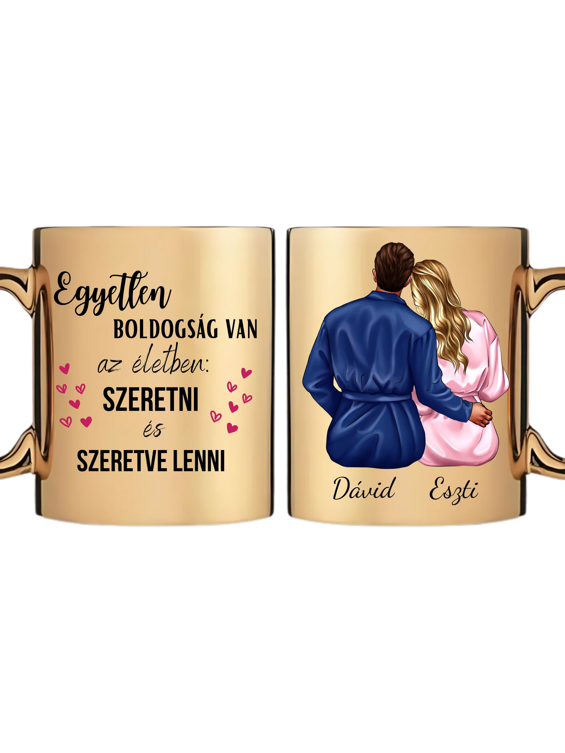 Arany metál bögre