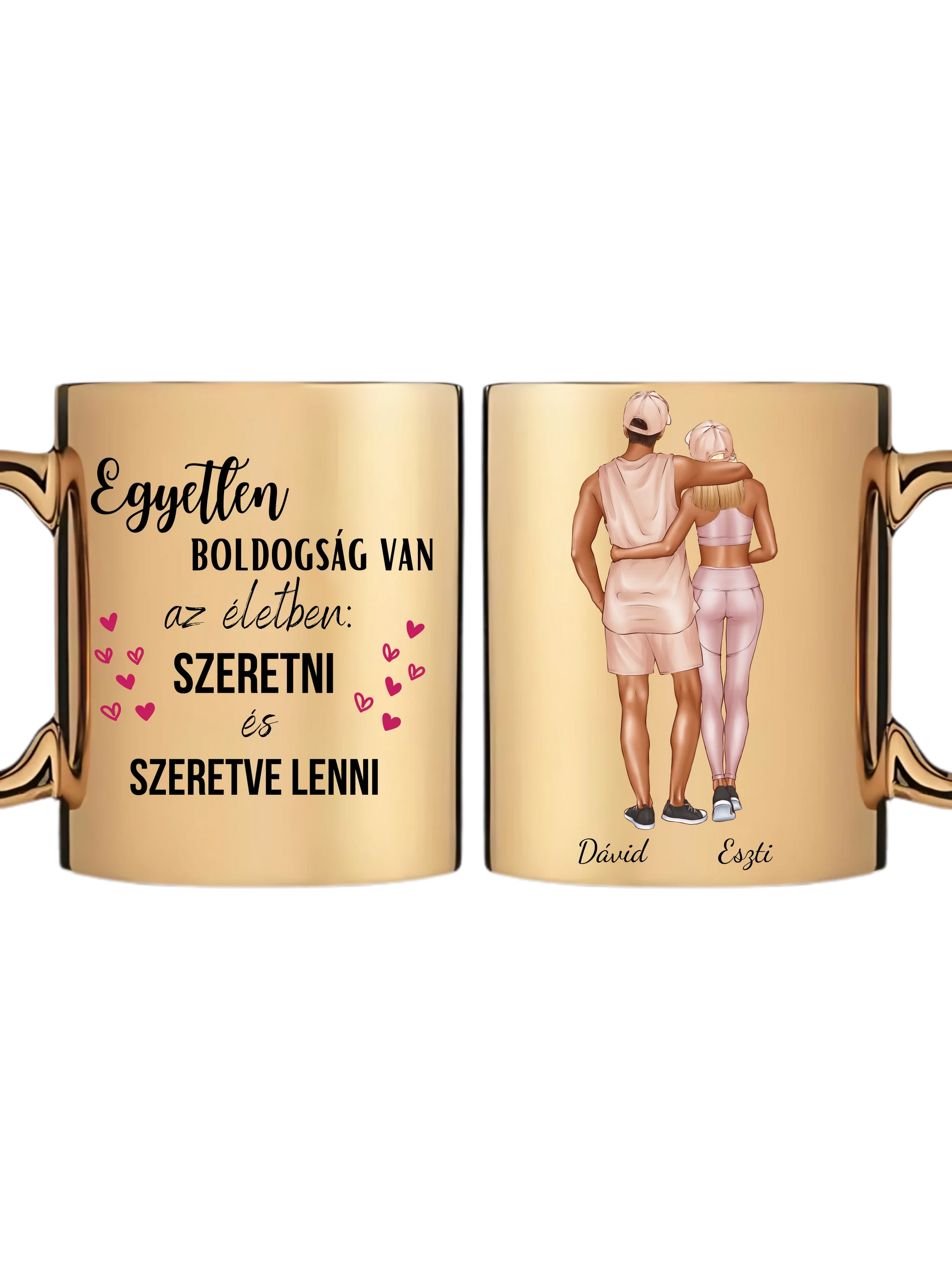 Arany metál bögre