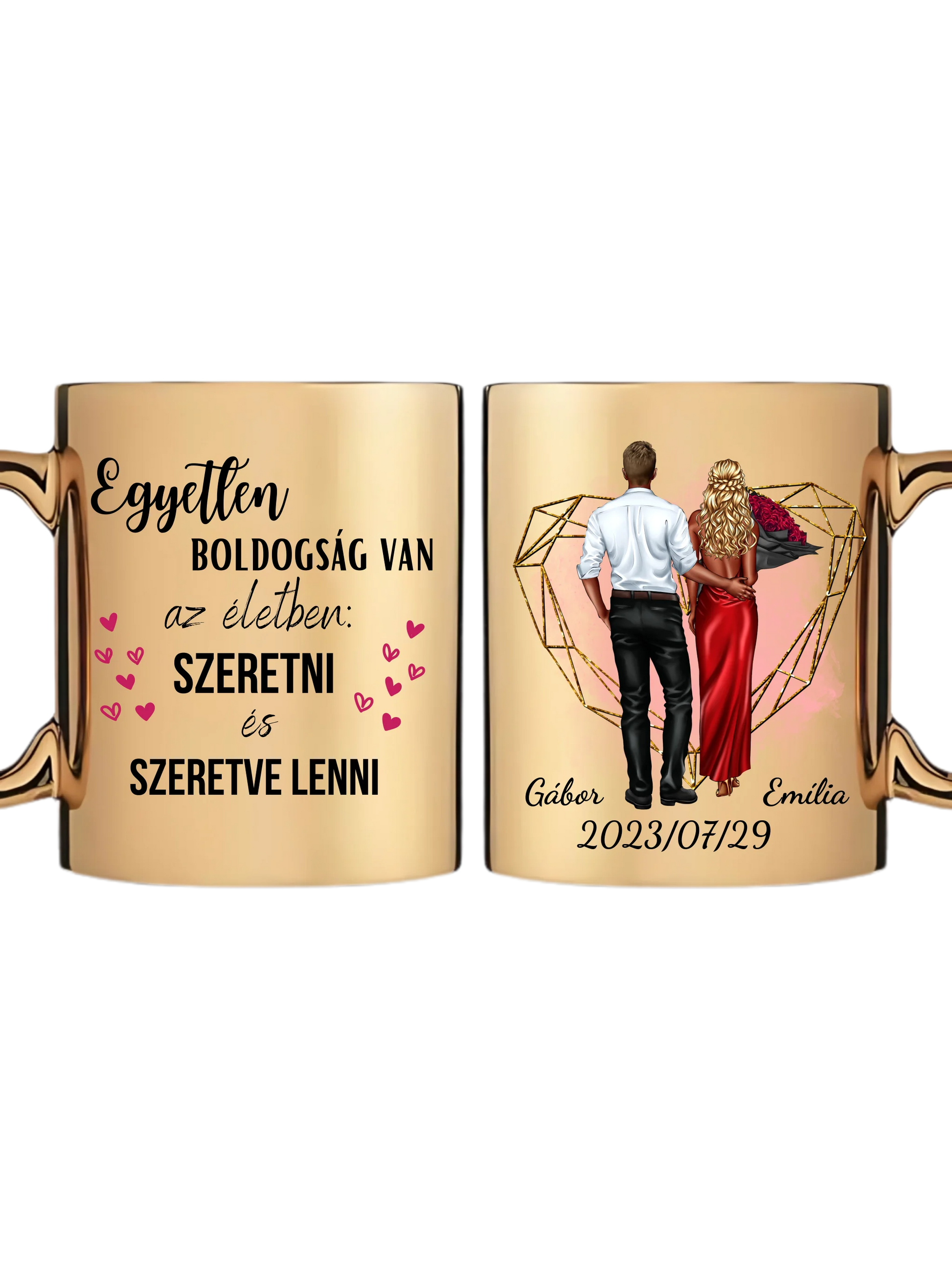 Arany metál bögre